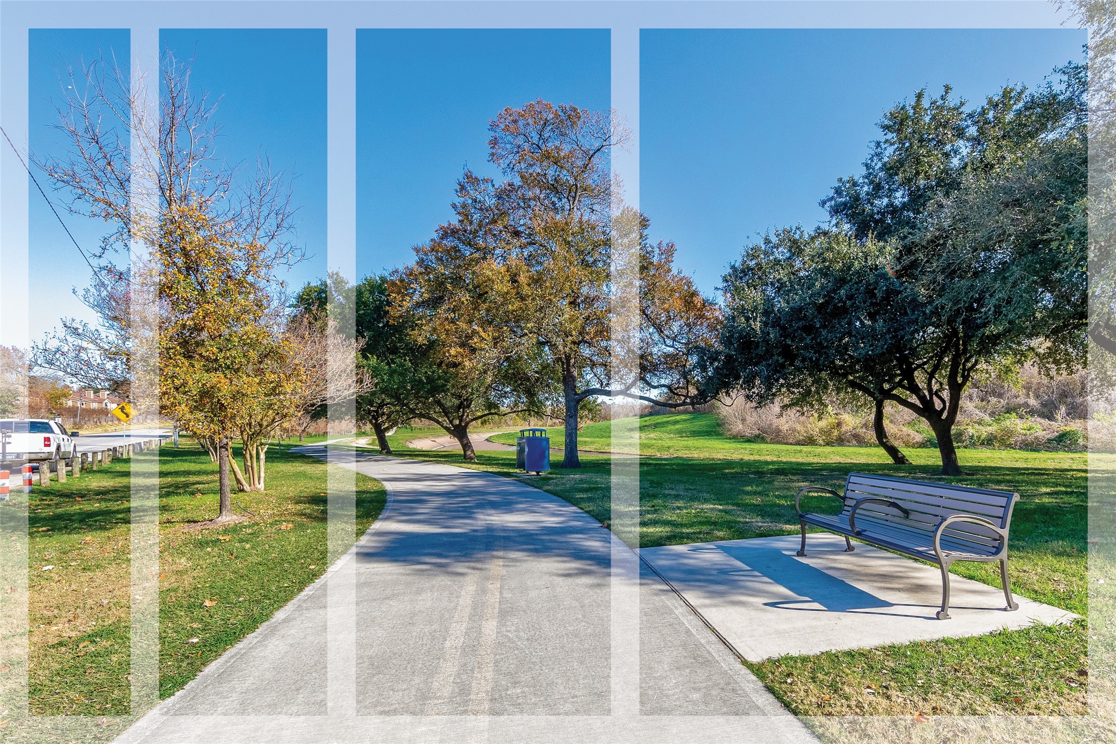 Trails at Stude Park connect into the White Oak Bayou trail system, creating an easy neighborhood escape for morning runs, bike rides and evening walks through green space.