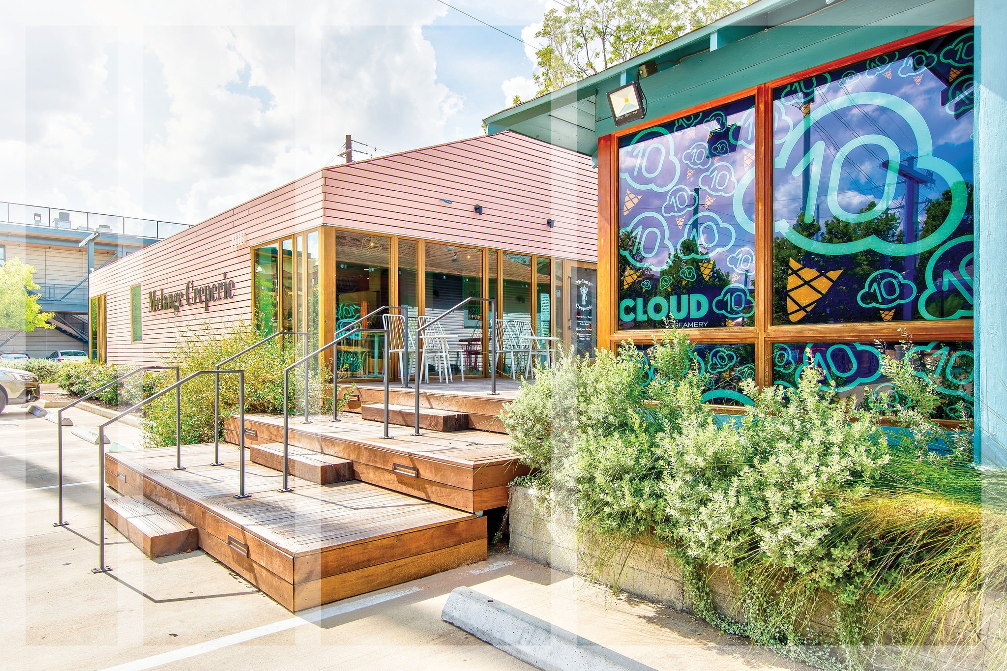 Heights Mercantile boasts a myriad of restaurants and shops just off the Heights Hike and Bike trail.