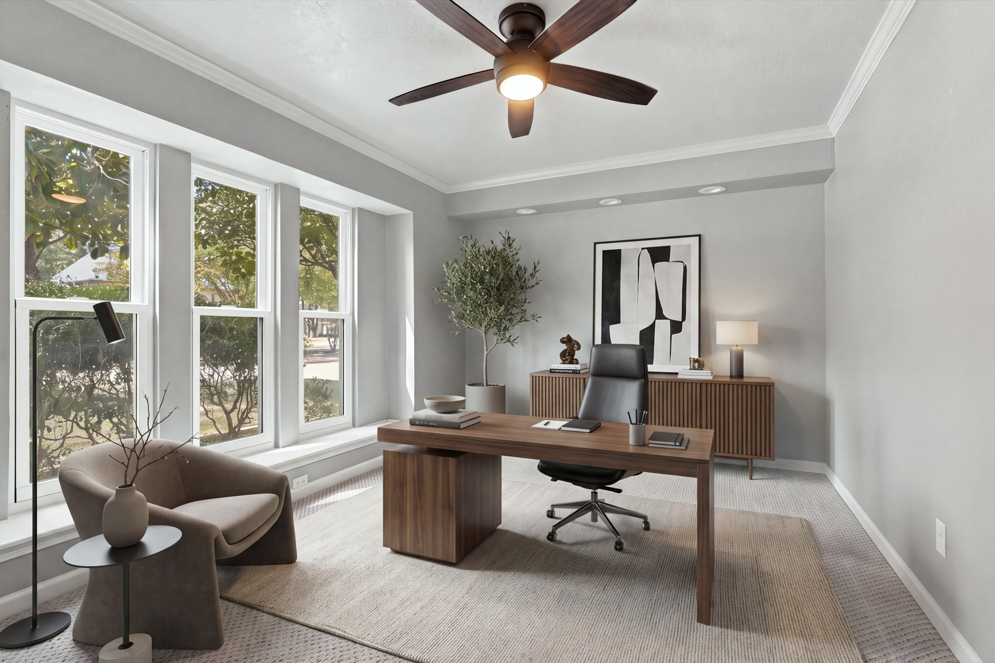 Next to the Dining Room is also the Office/Study, Optional 5th Bedroom (Brand New Carpet!)