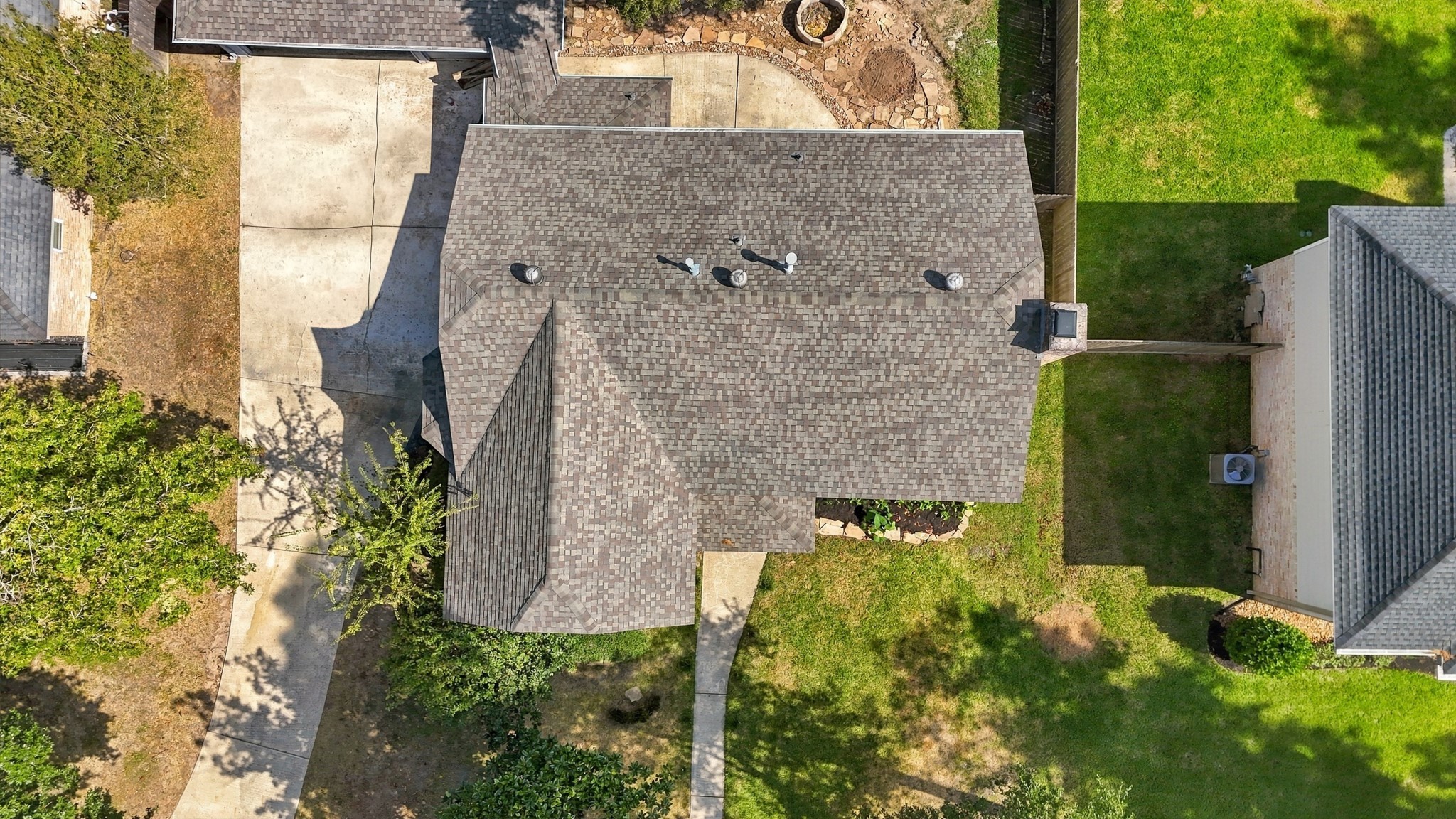 Aerial View of the Home, New Roof (2023) Aerial View of the Home, New Roof (2023)