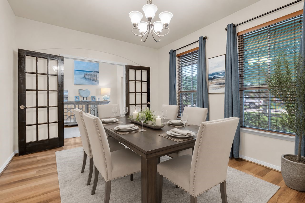 Dinning Room, virtually staged