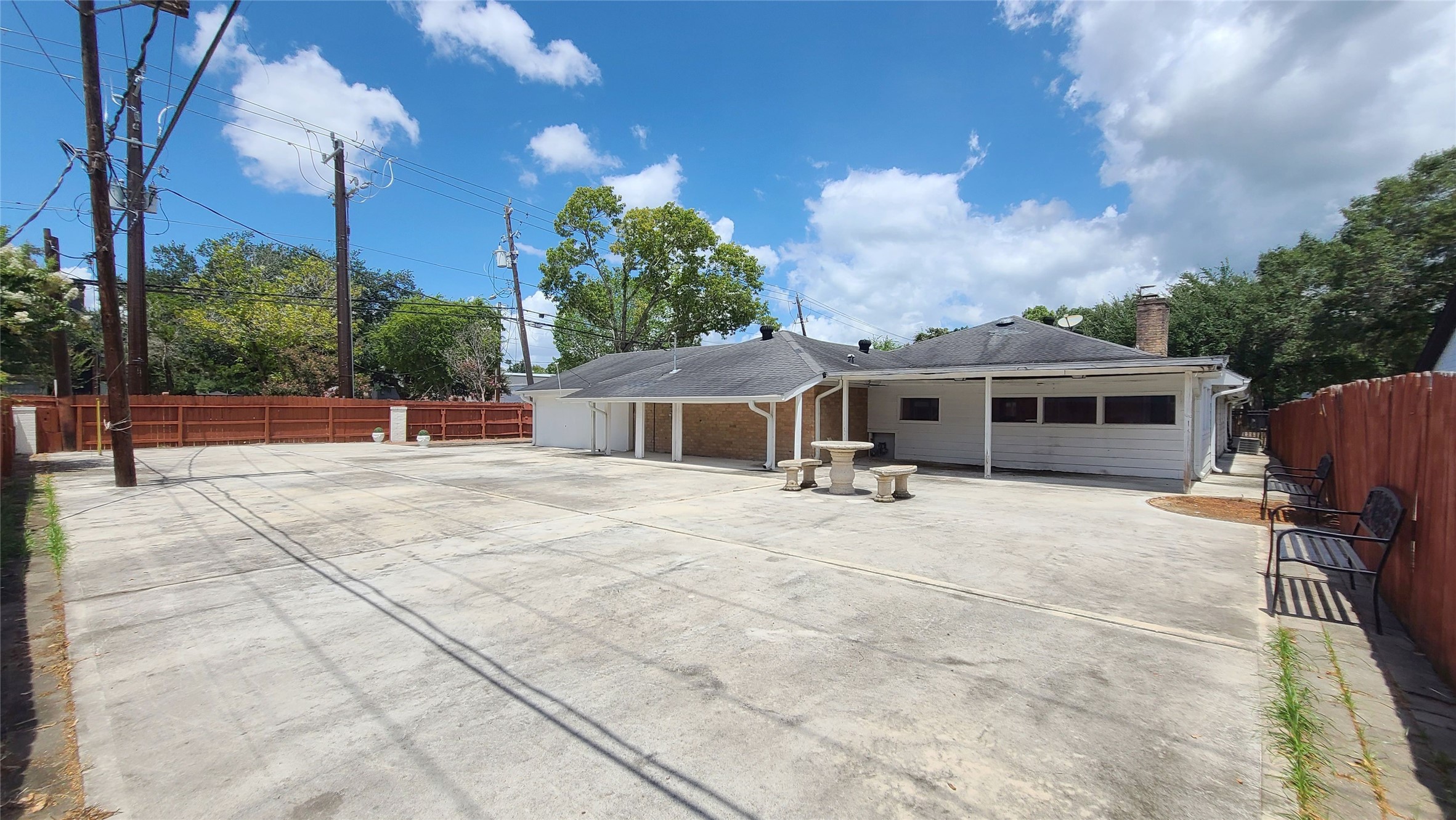 Enjoy a serene backyard escape, perfect for relaxation and outdoor gatherings.