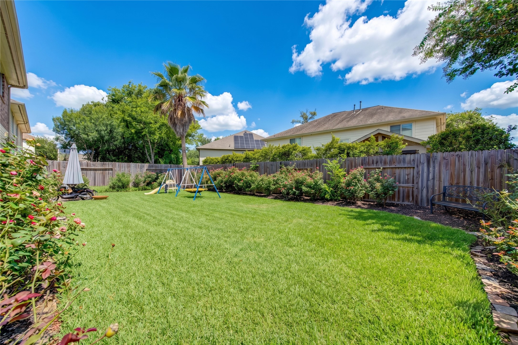 Another view of the back yard.