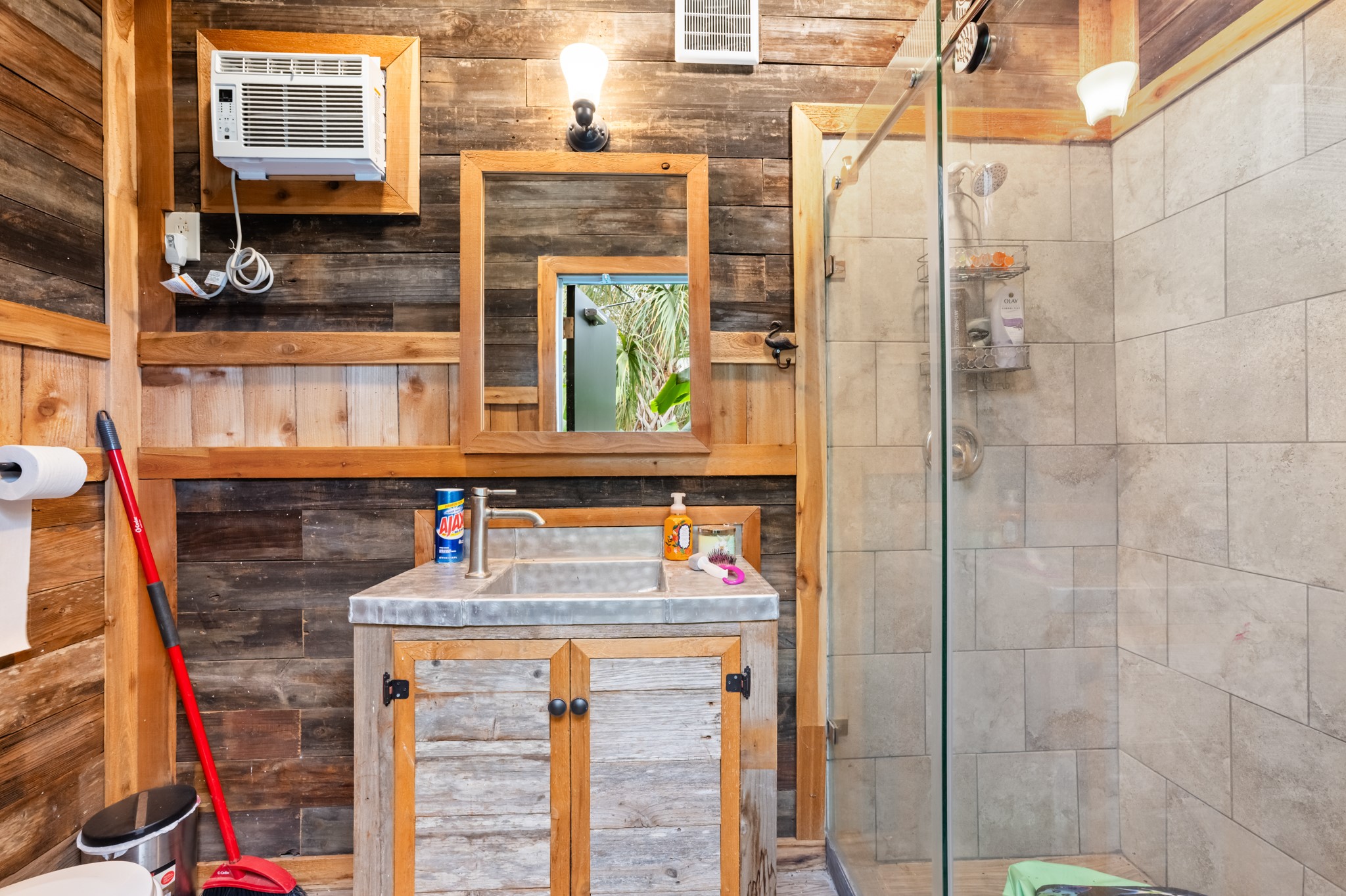 outdoor pool bathroom and shower