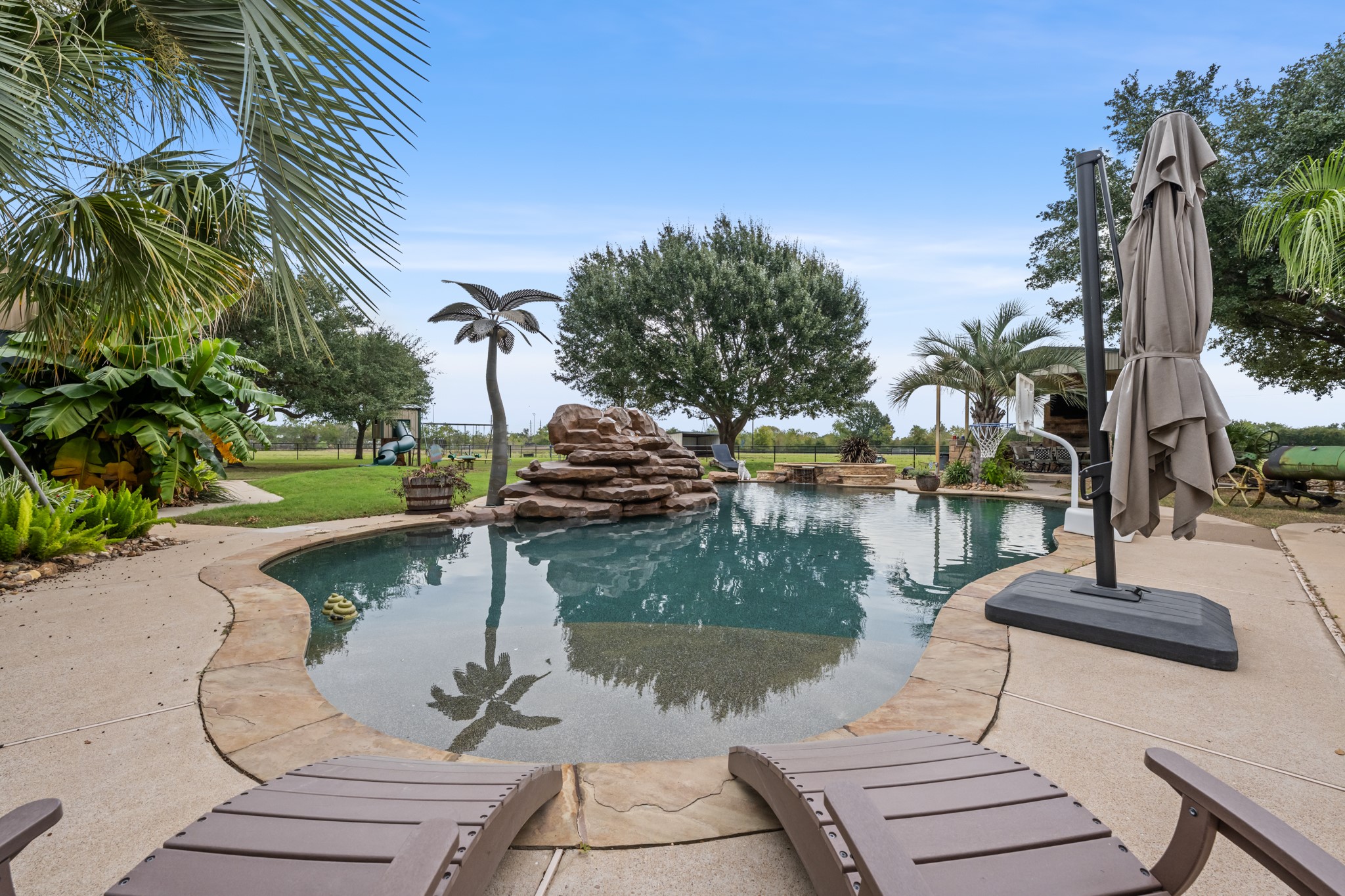 Resort pool and deck