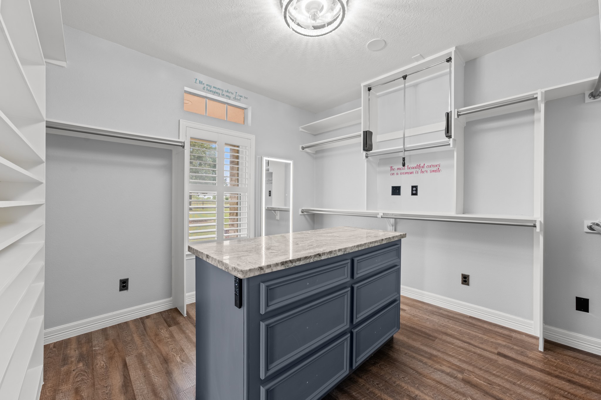 fabulous custom built closet, organization, built ins