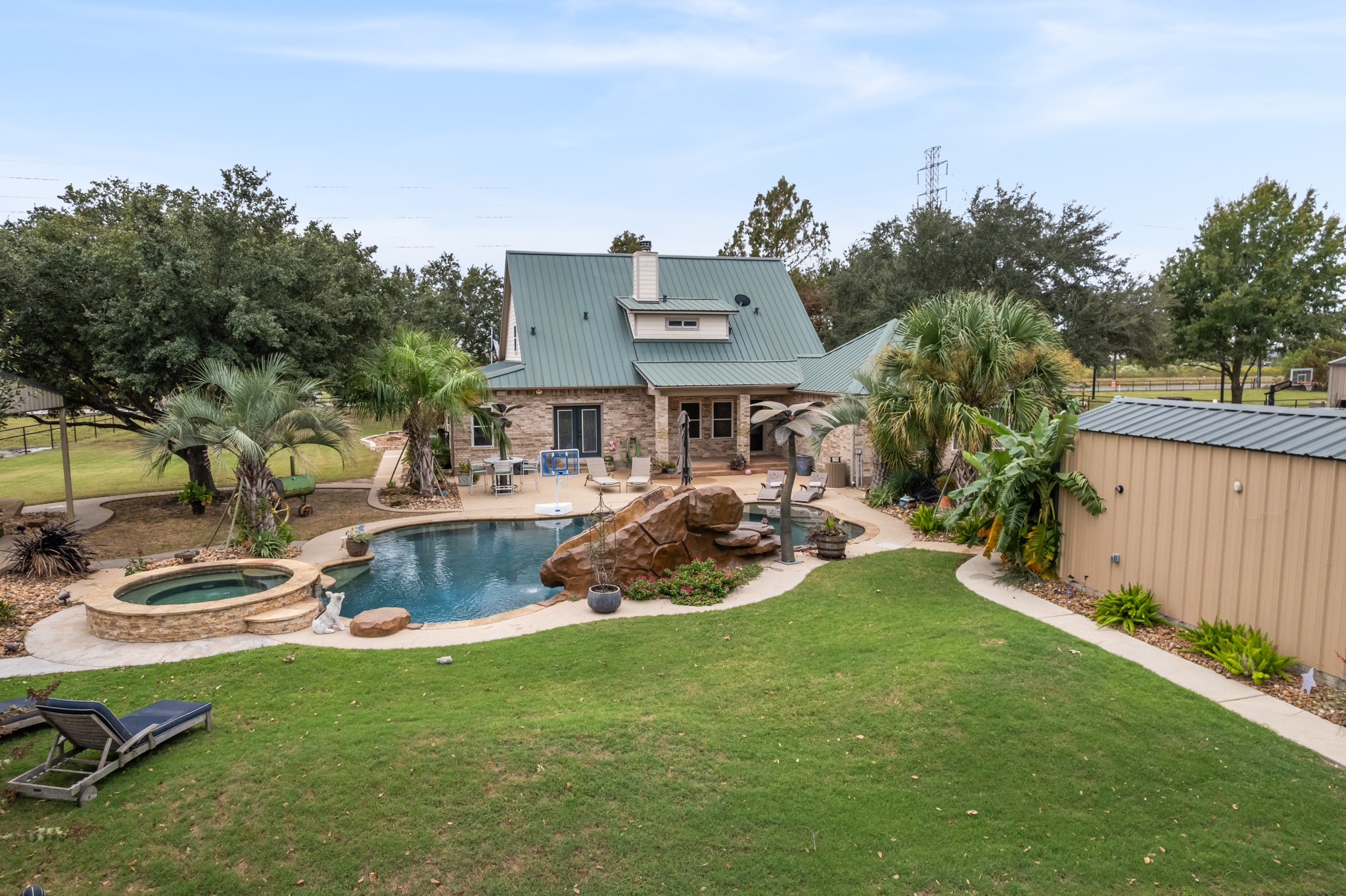 Backyard view