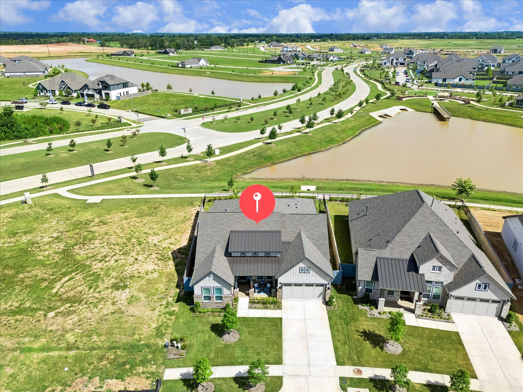 Aerial view and property location.
