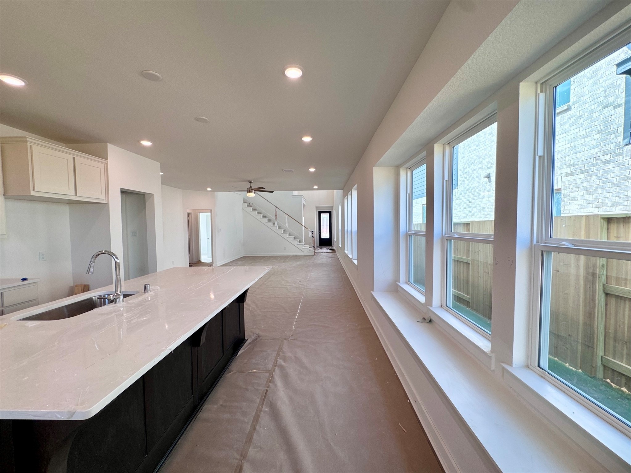 Having a built in bench in the kitchen is everyone's favorite touch so loved ones can truly gather during the holidays!