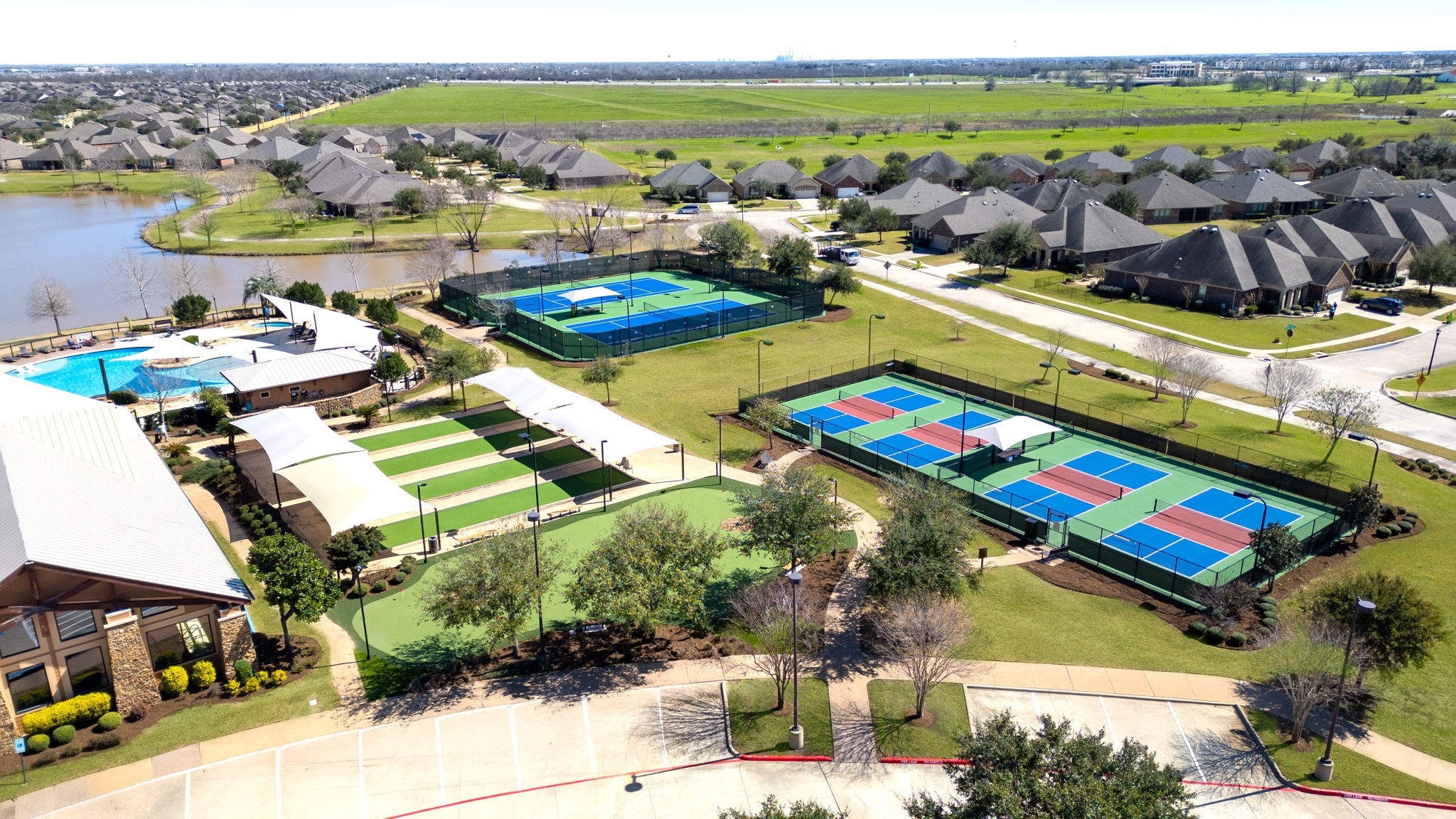 Game, set, match! Enjoy 4 pickleball courts & 2 tennis courts  perfect for staying active, making friends & enjoying a little friendly competition!