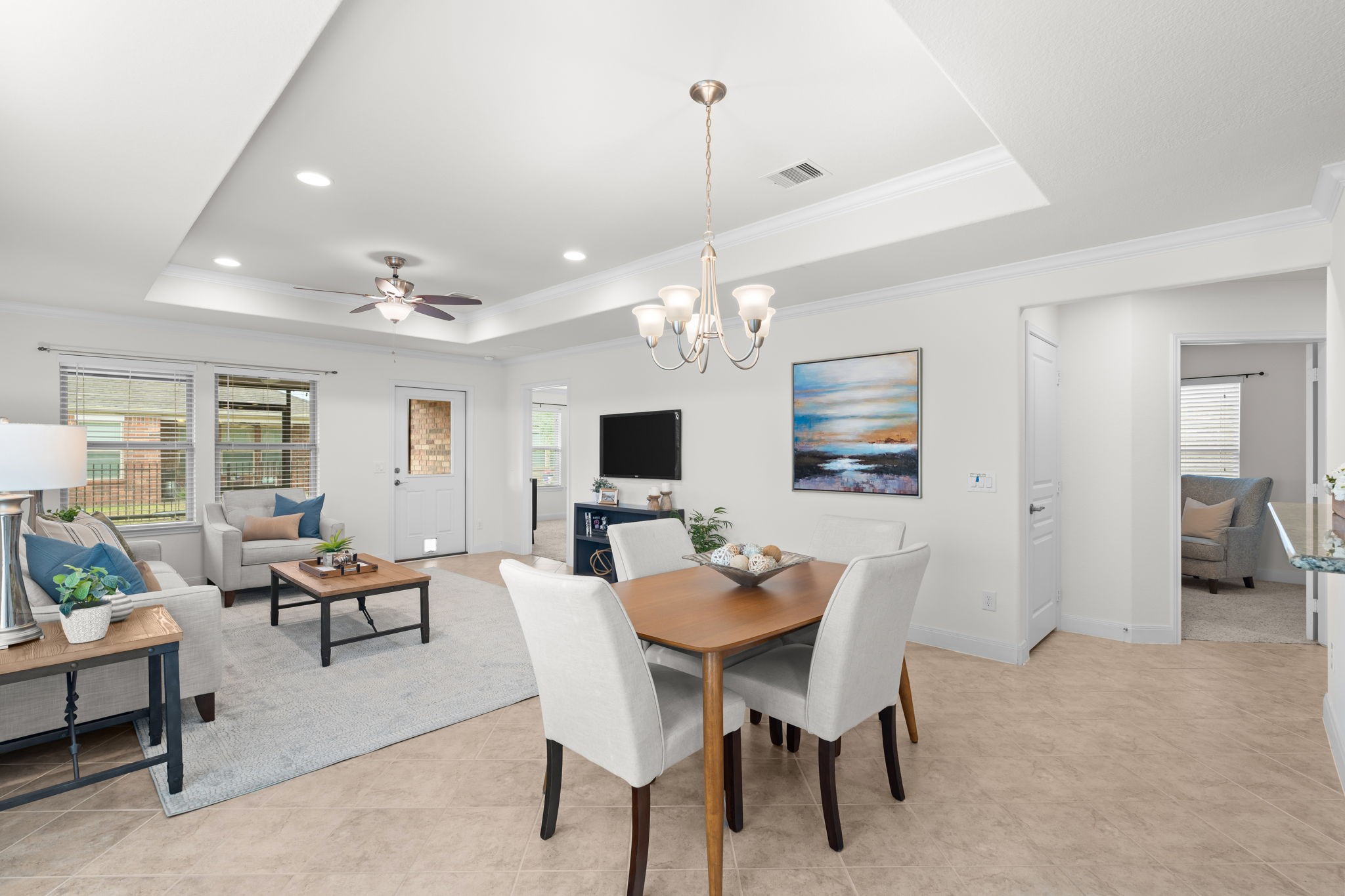 Freshly painted interior, comfortable floor plan & wonderful Del Webb lifestyle await!