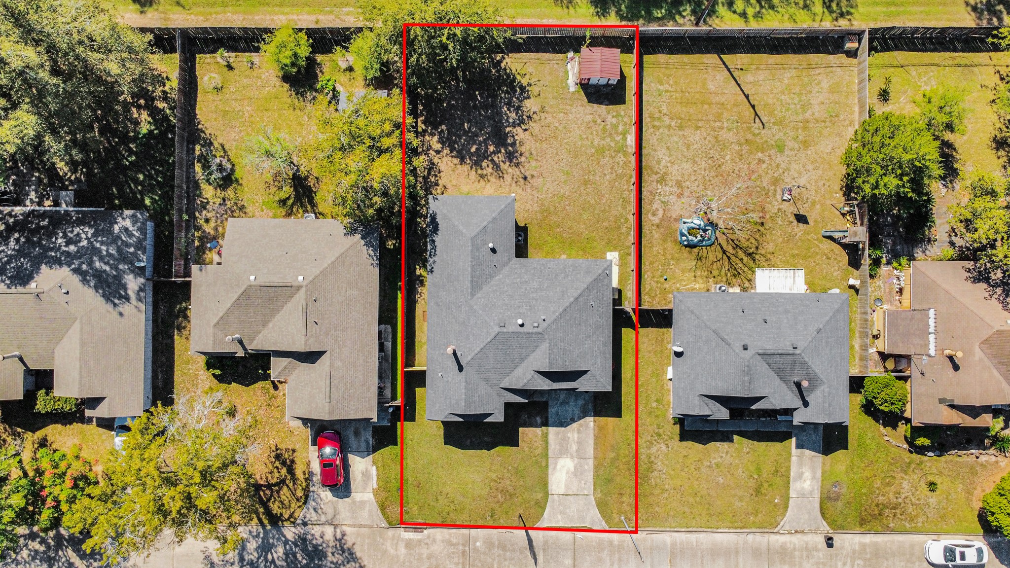 Aerial view showcasing the spacious lot with a generously sized backyard and plenty of room to enjoy! Whether you envision adding a covered patio, creating an outdoor entertainment area, or simply enjoying the open green space, this property offers endless possibilities to make it your own! Aerial view showcasing the spacious lot with a generously sized backyard and plenty of room to enjoy! Whether you envision adding a covered patio, creating an outdoor entertainment area, or simply enjoying the open green space, this property offers endless possibilities to make it your own!