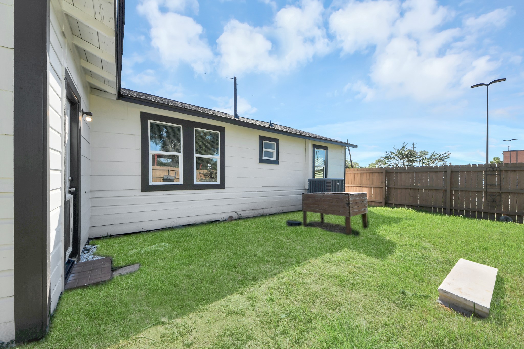 sprawling backyard