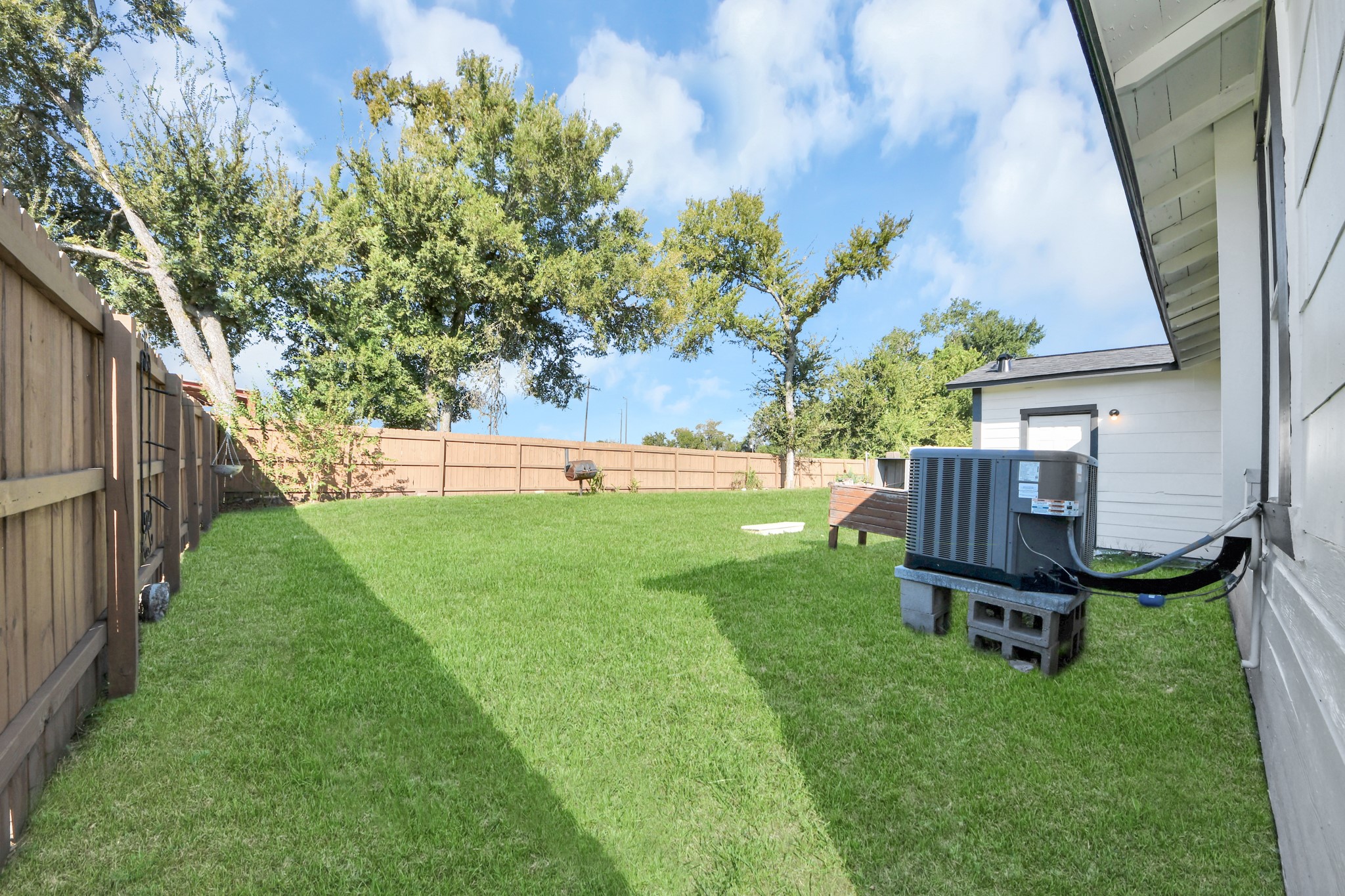 sprawling backyard