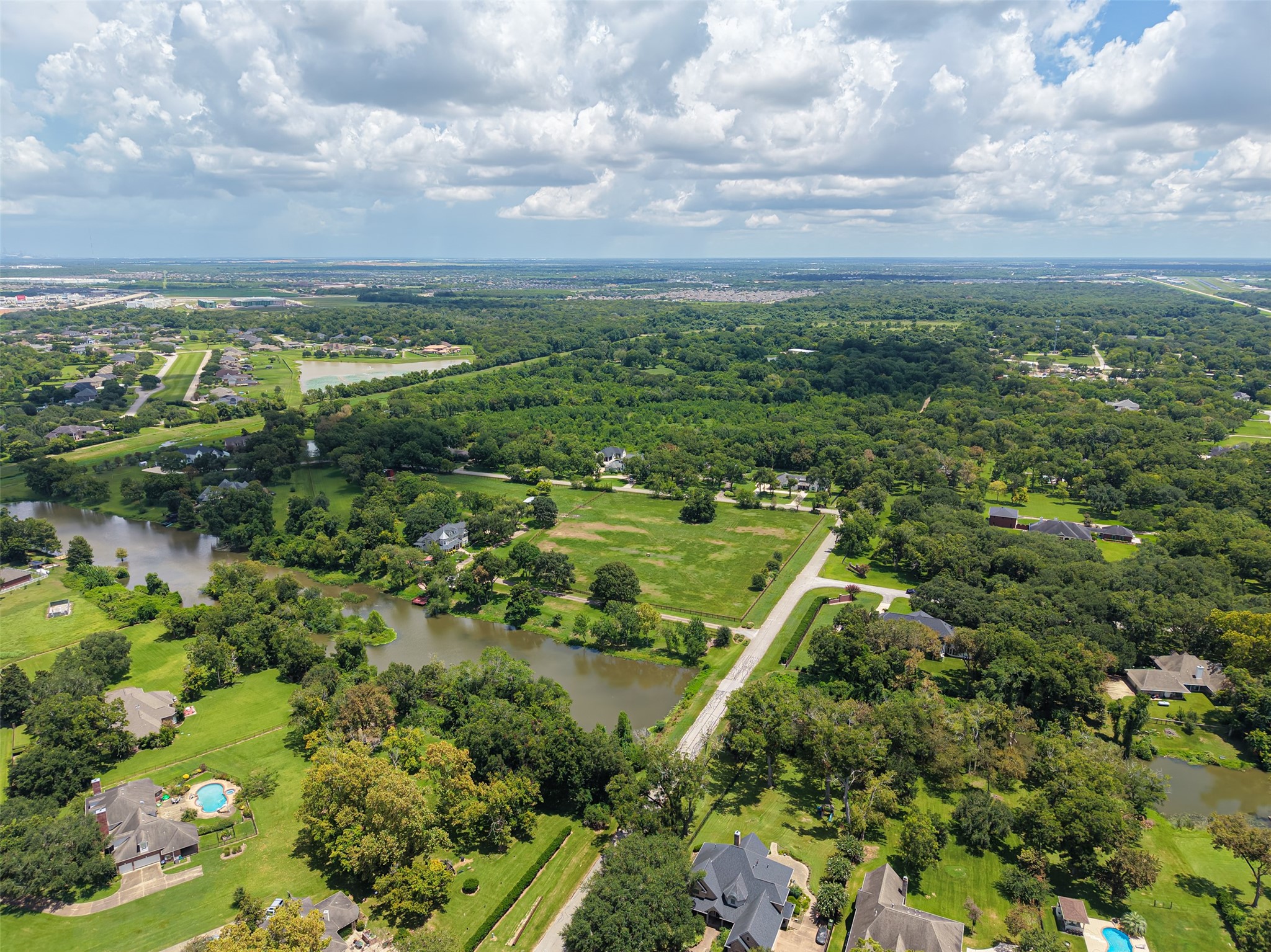 View of waterway behind the property.