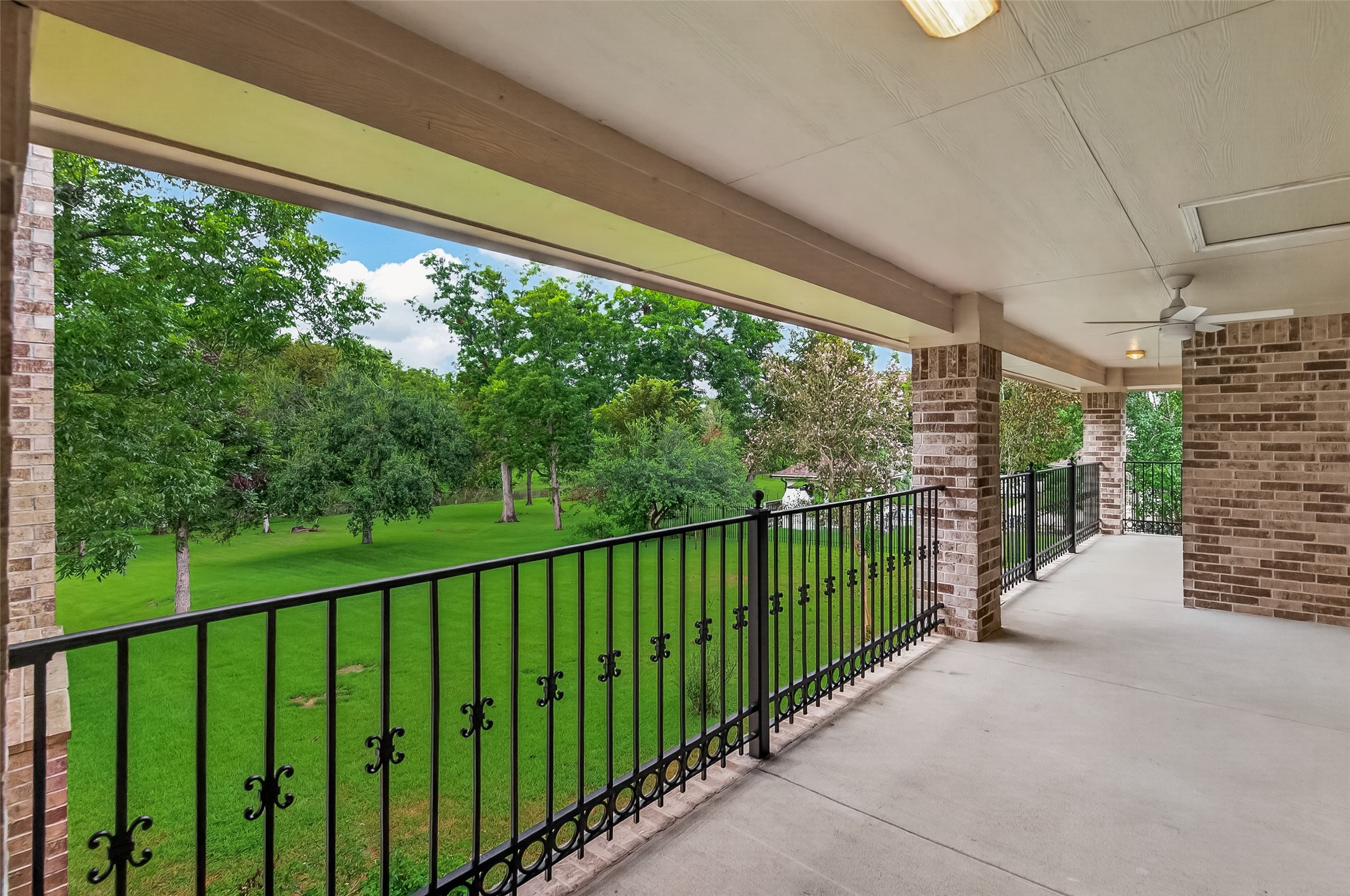 Lovely balcony on the second floor to survey this beautiful property and the water.