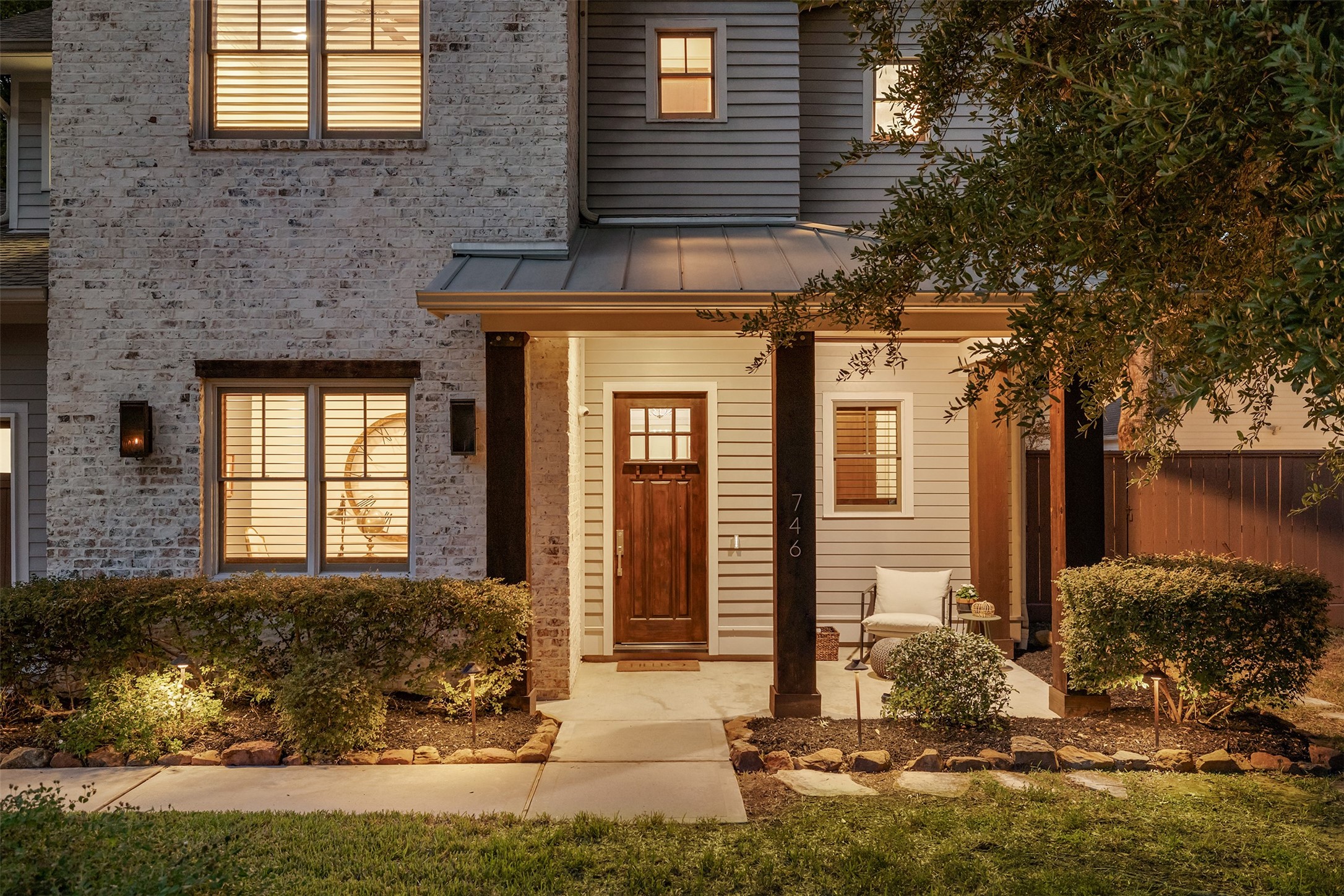 Inviting front porch