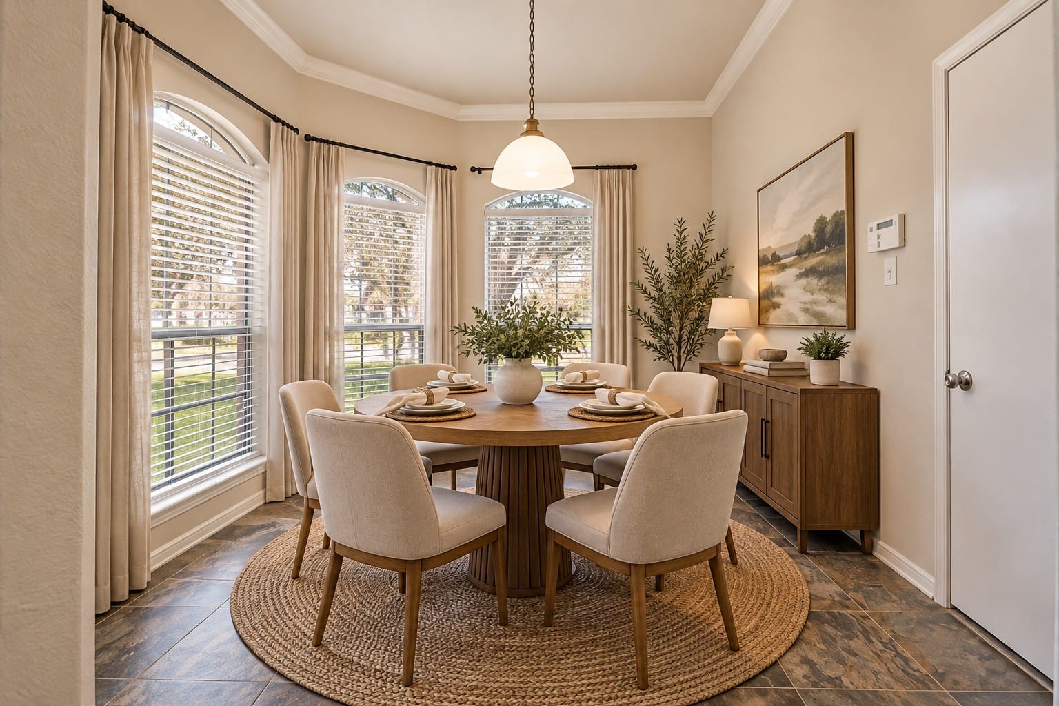 Breakfast room. Lots of natural Lights