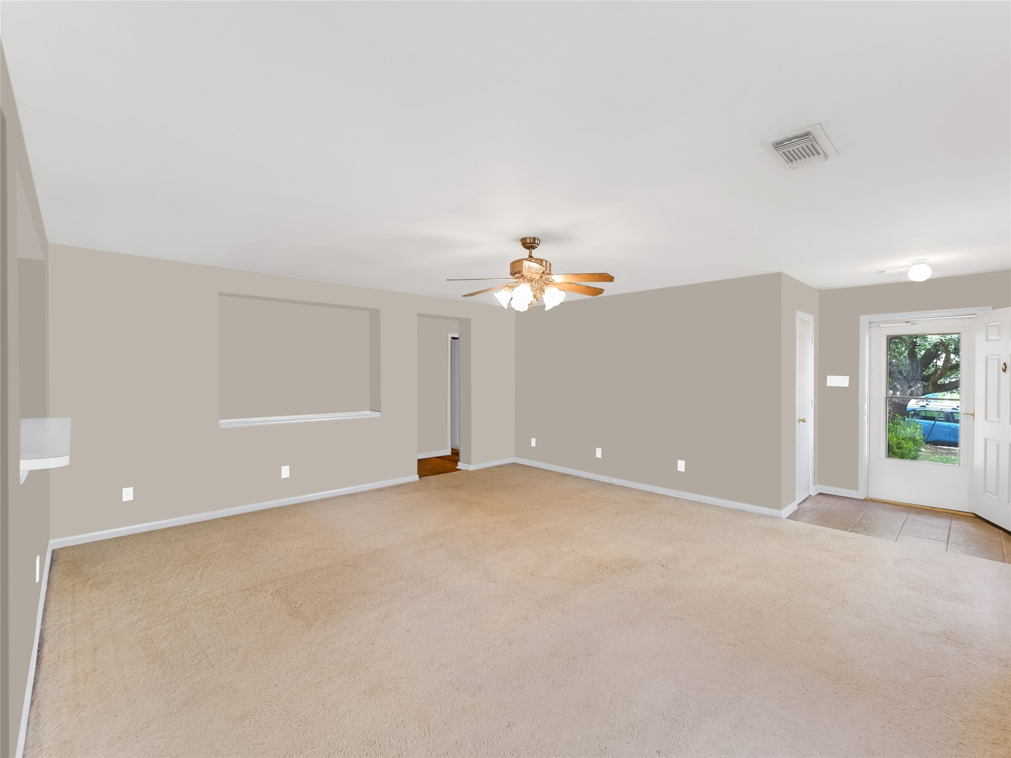 Large open living room