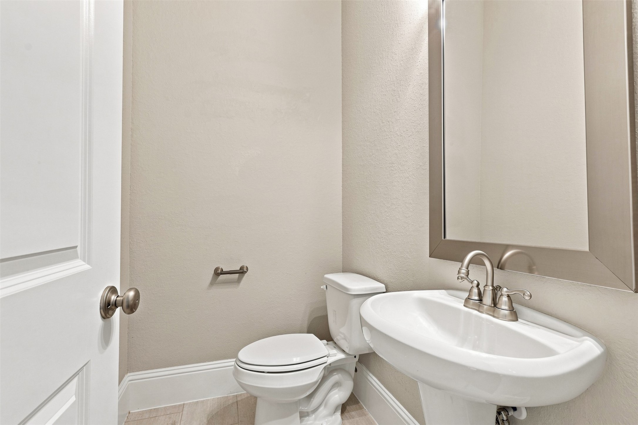 Powder room located on the main level.