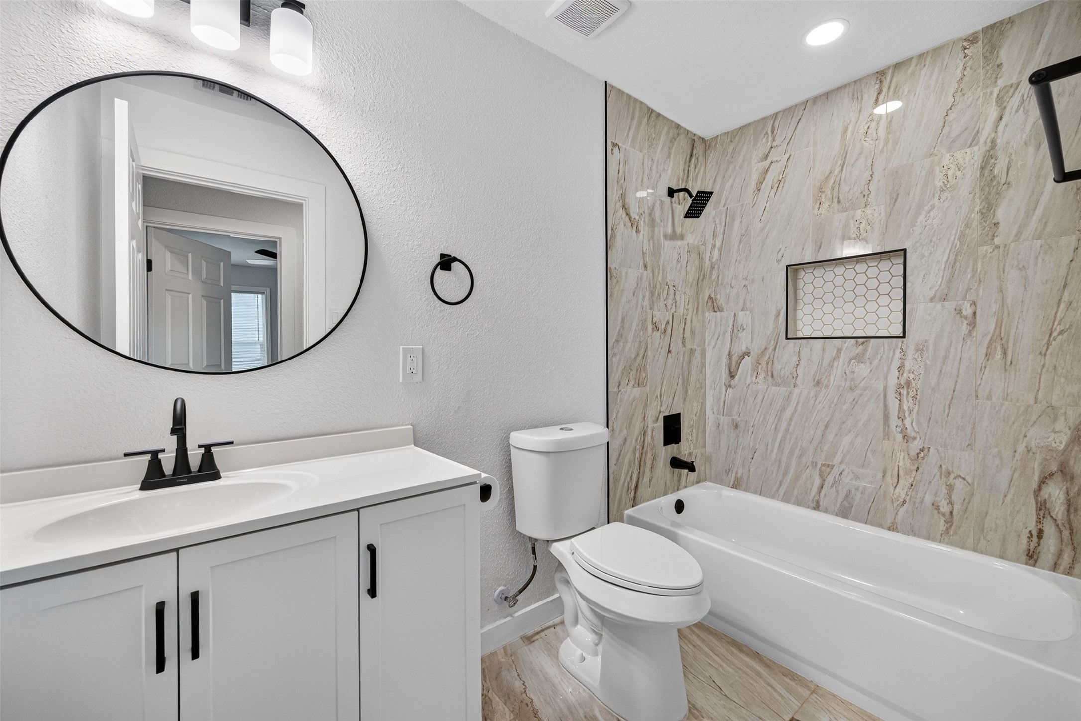 Representation of hall bathroom