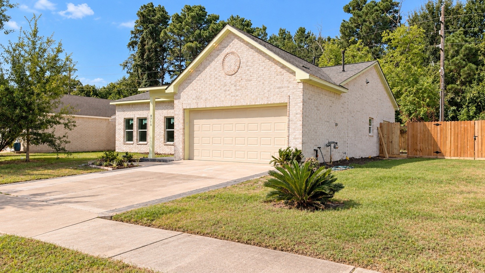 Newly built exterior with a beautiful modern design.