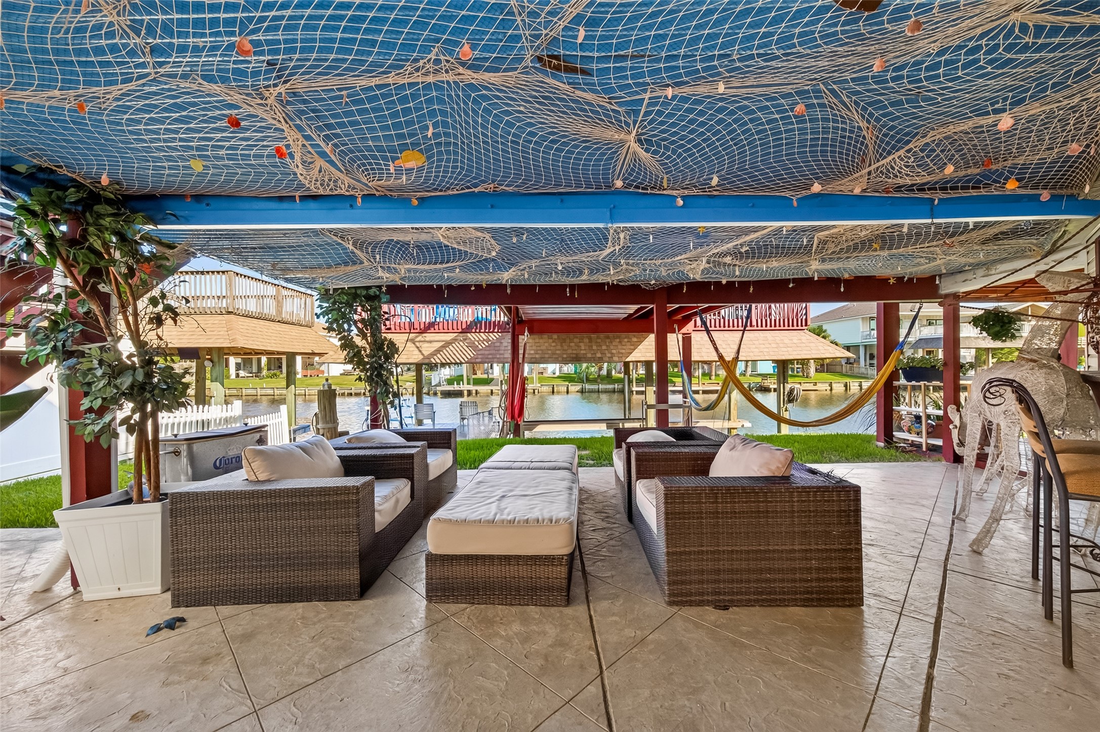 The ultimate alfresco entertainment paviliona sprawling social hub designed for flexible dining, lounging, and seamless open-air gatherings right along the lawn.