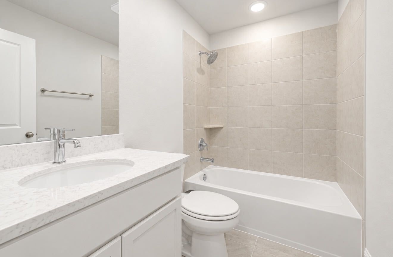 One of the full secondary bathroom upstairs.