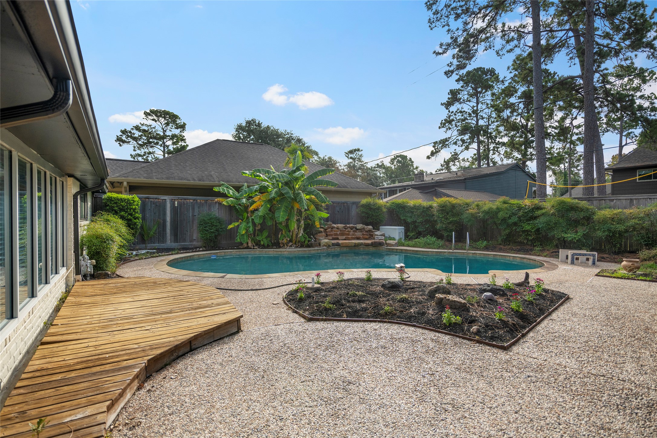 Backyard with Swimming Pool