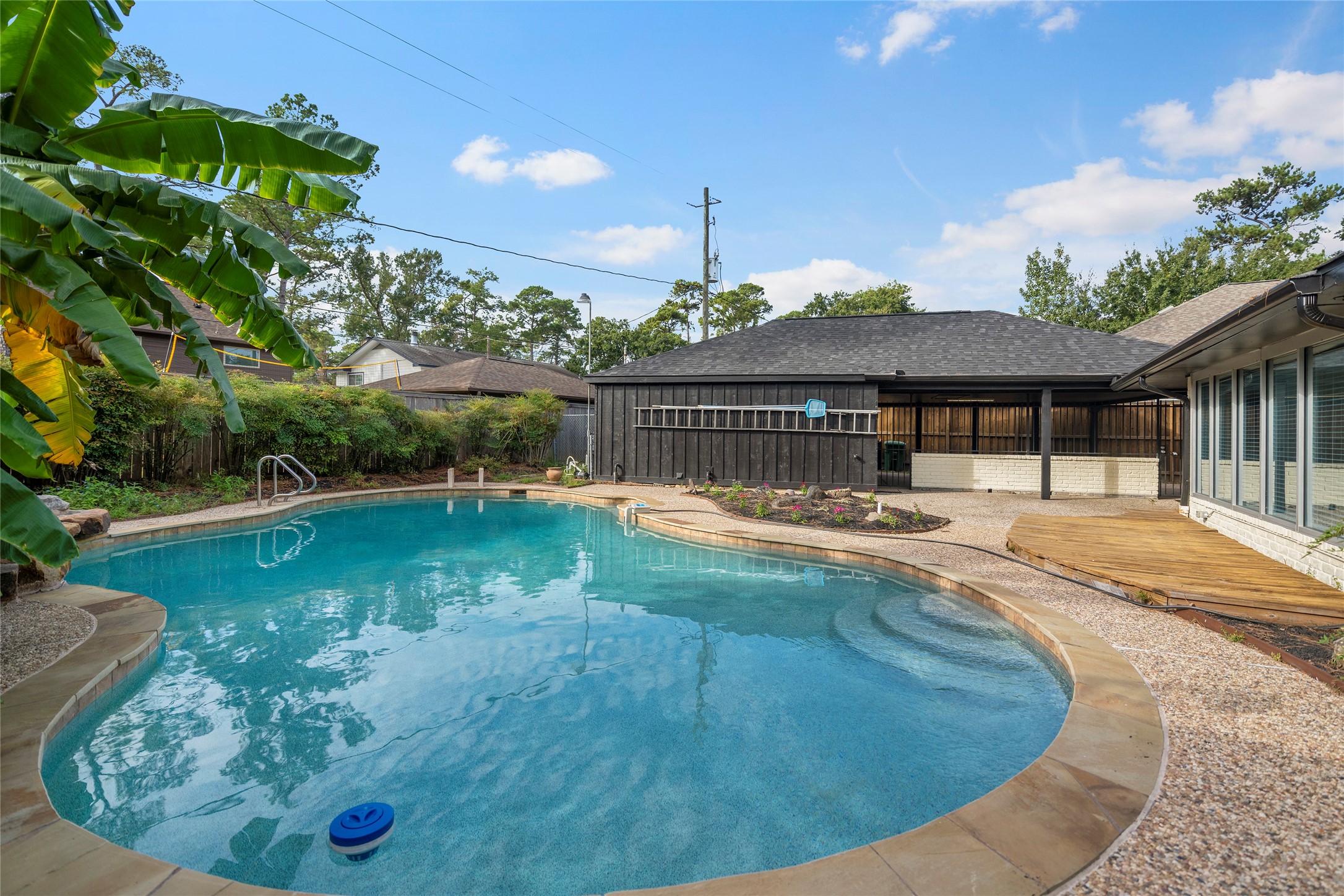 Backyard with Swimming Pool