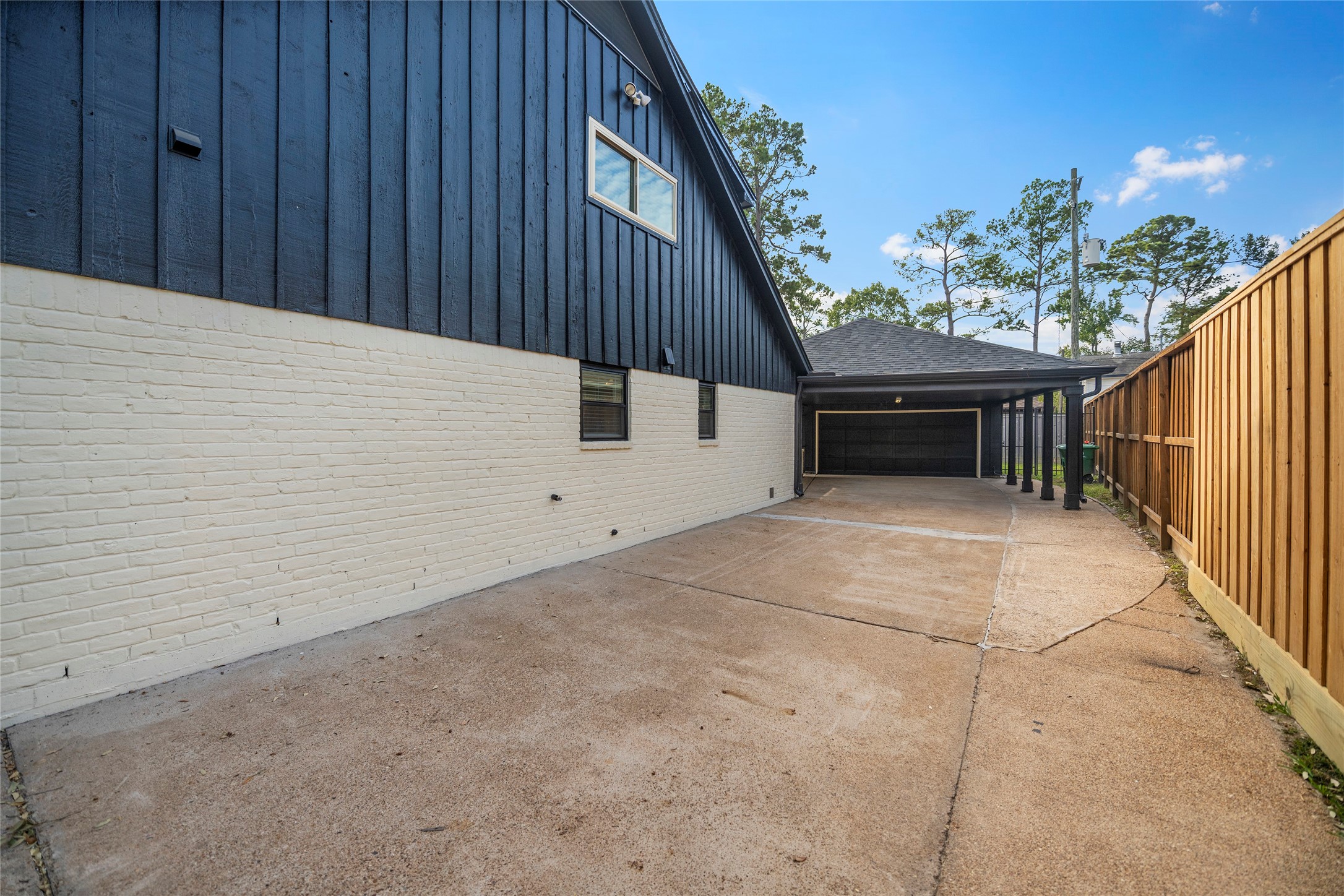 Long driveway