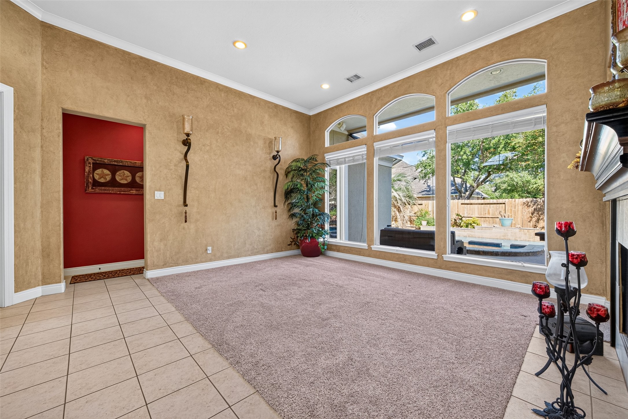 So much natural light blankets the home