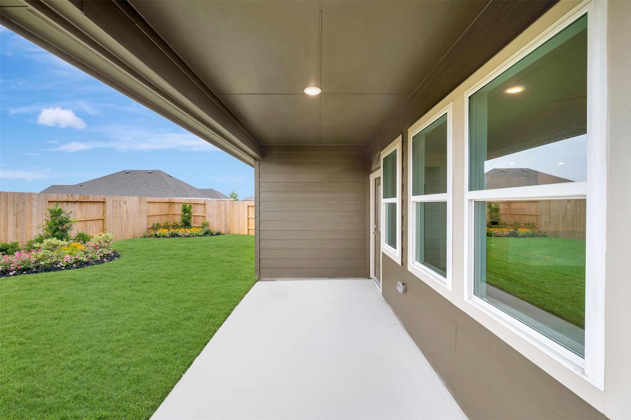 Enjoy the outdoors on the covered patio