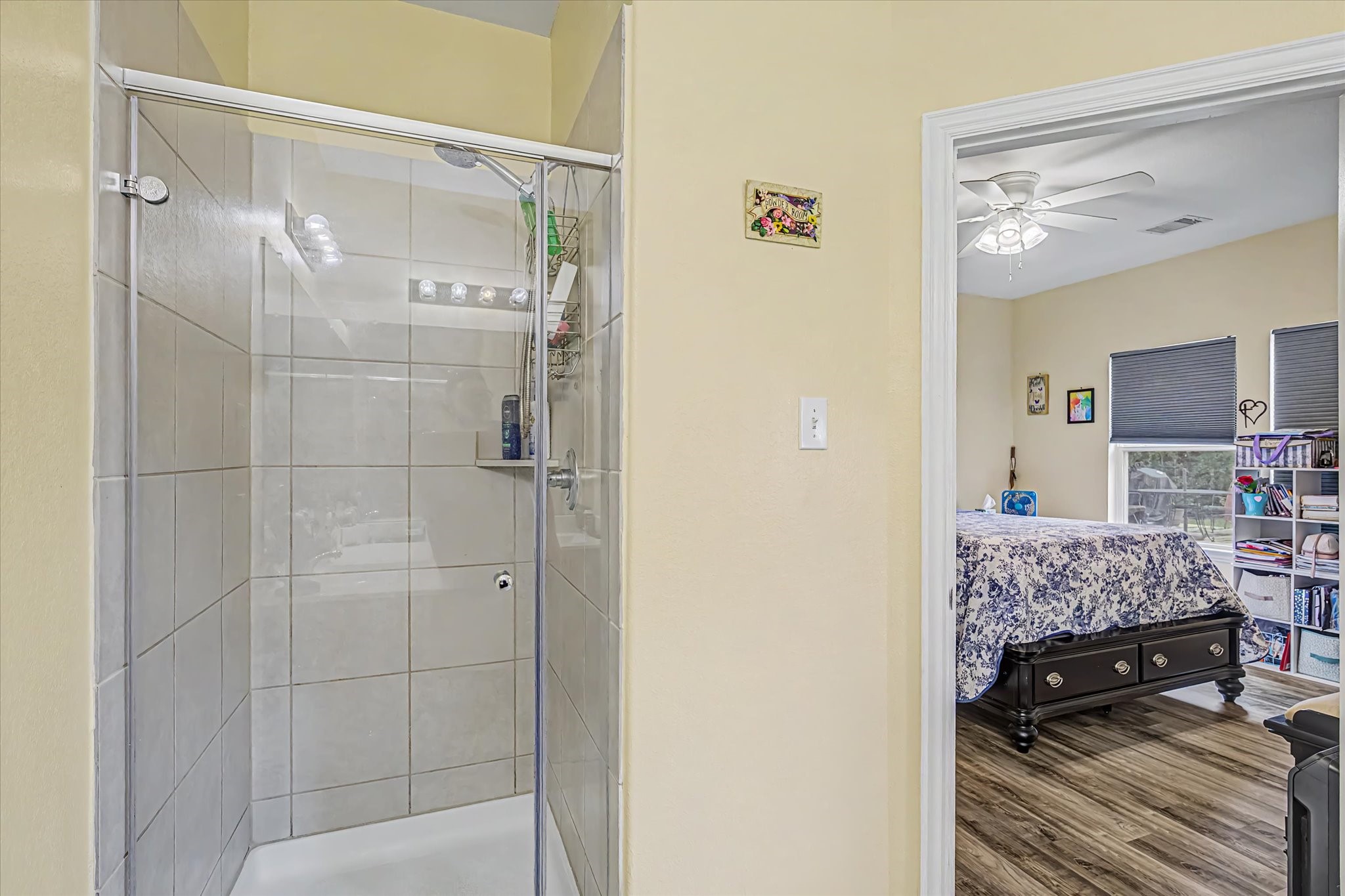 Master bath also offers a separate shower