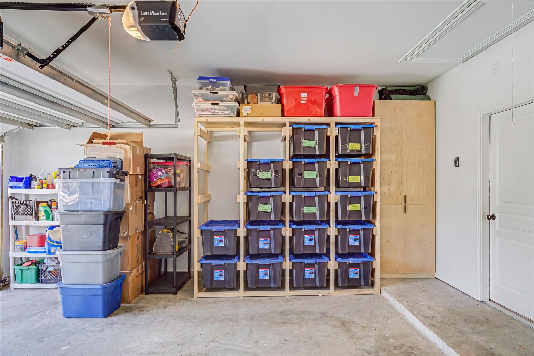 Tote Storage with additional storage attached.