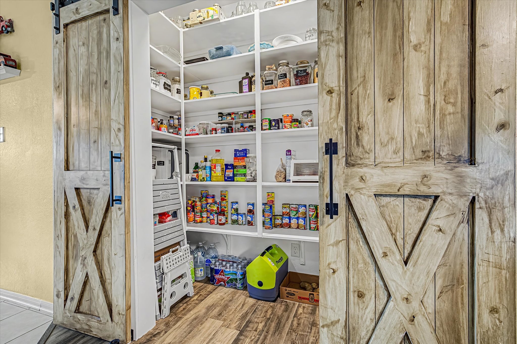 1 of 2 pantries. This one is a large walk in pantry