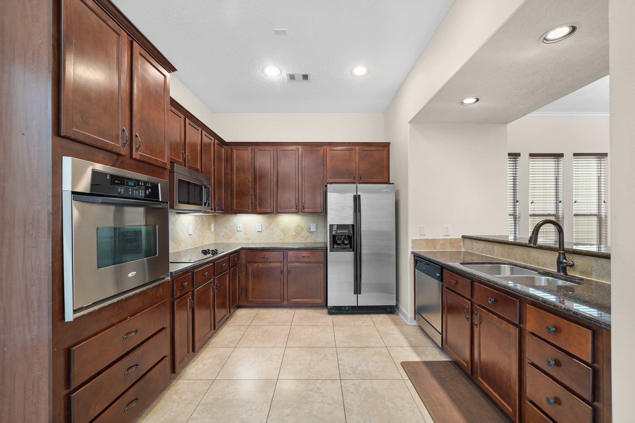 The kitchen is open to the floor plan, so whip a great meal and still be part of all the action.