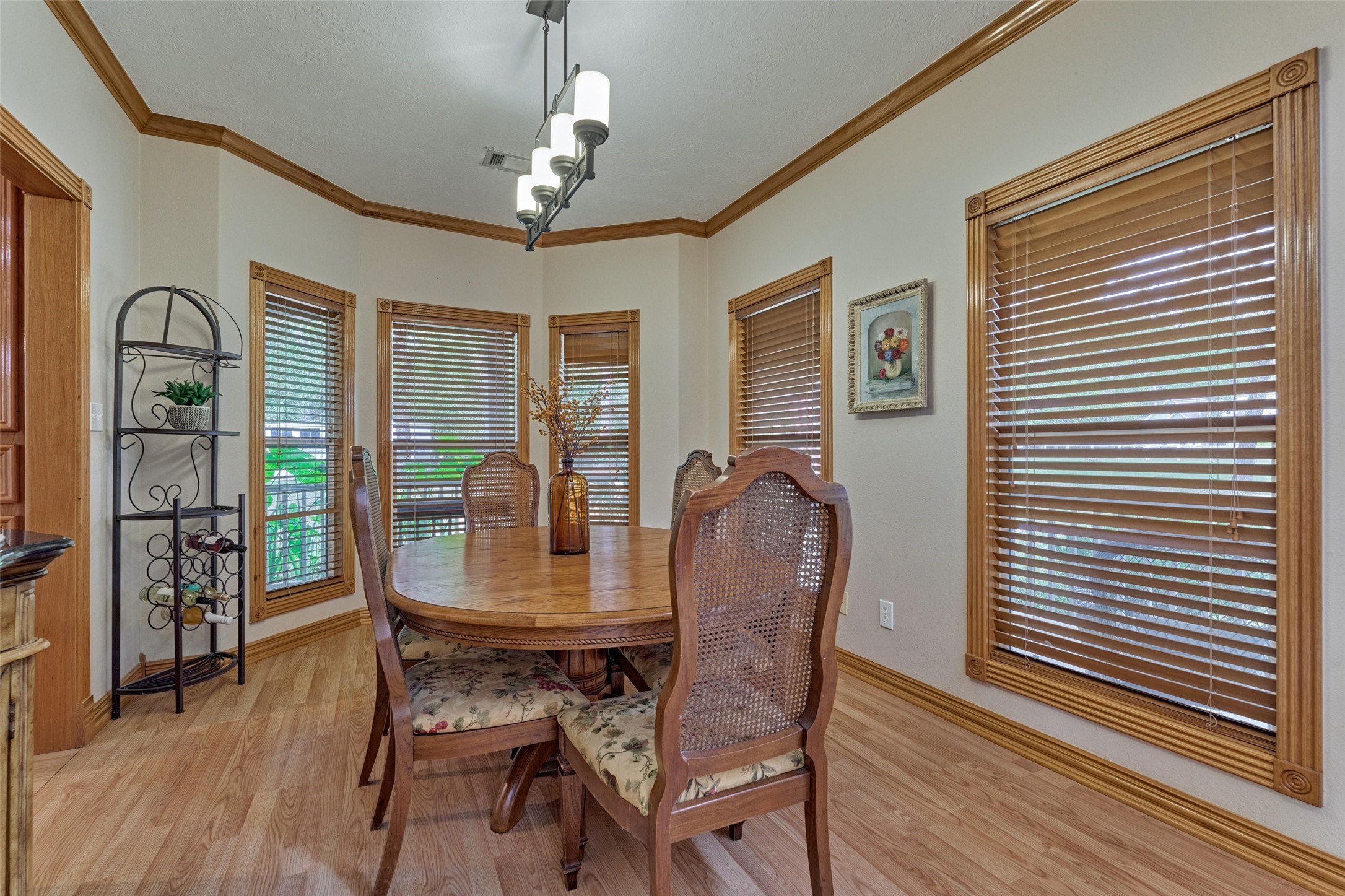 Lots of natural light.