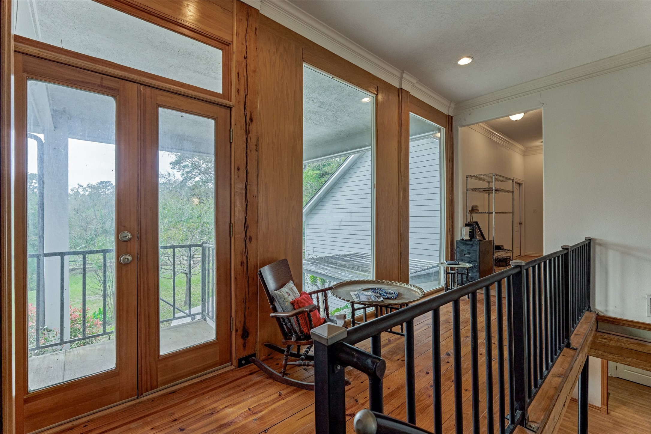 Access to unfinished space through the upstairs landing and more attic storage!