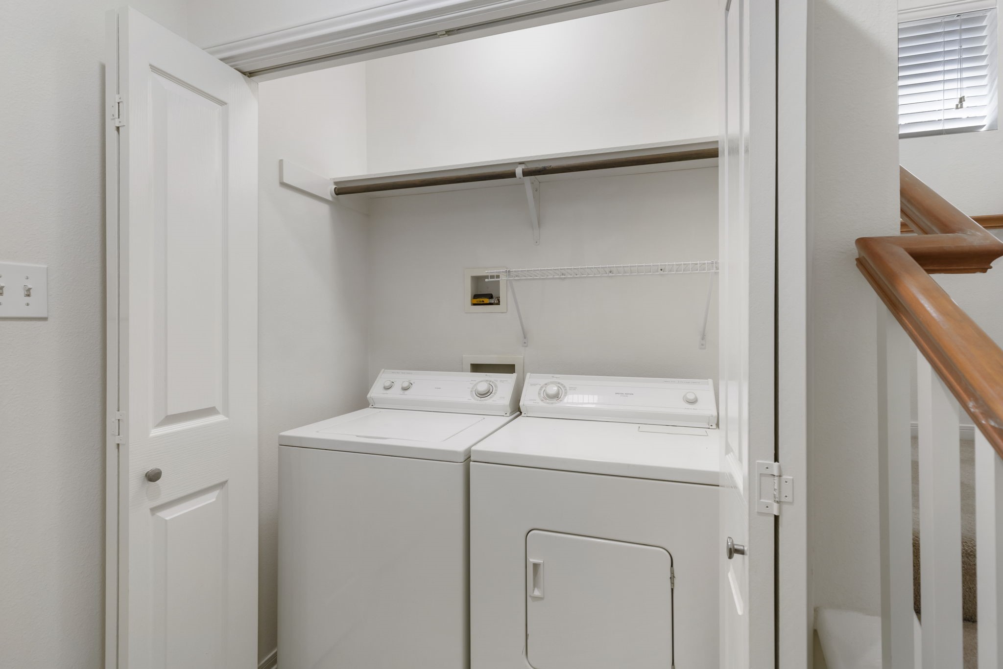 Washer and dryer included!
