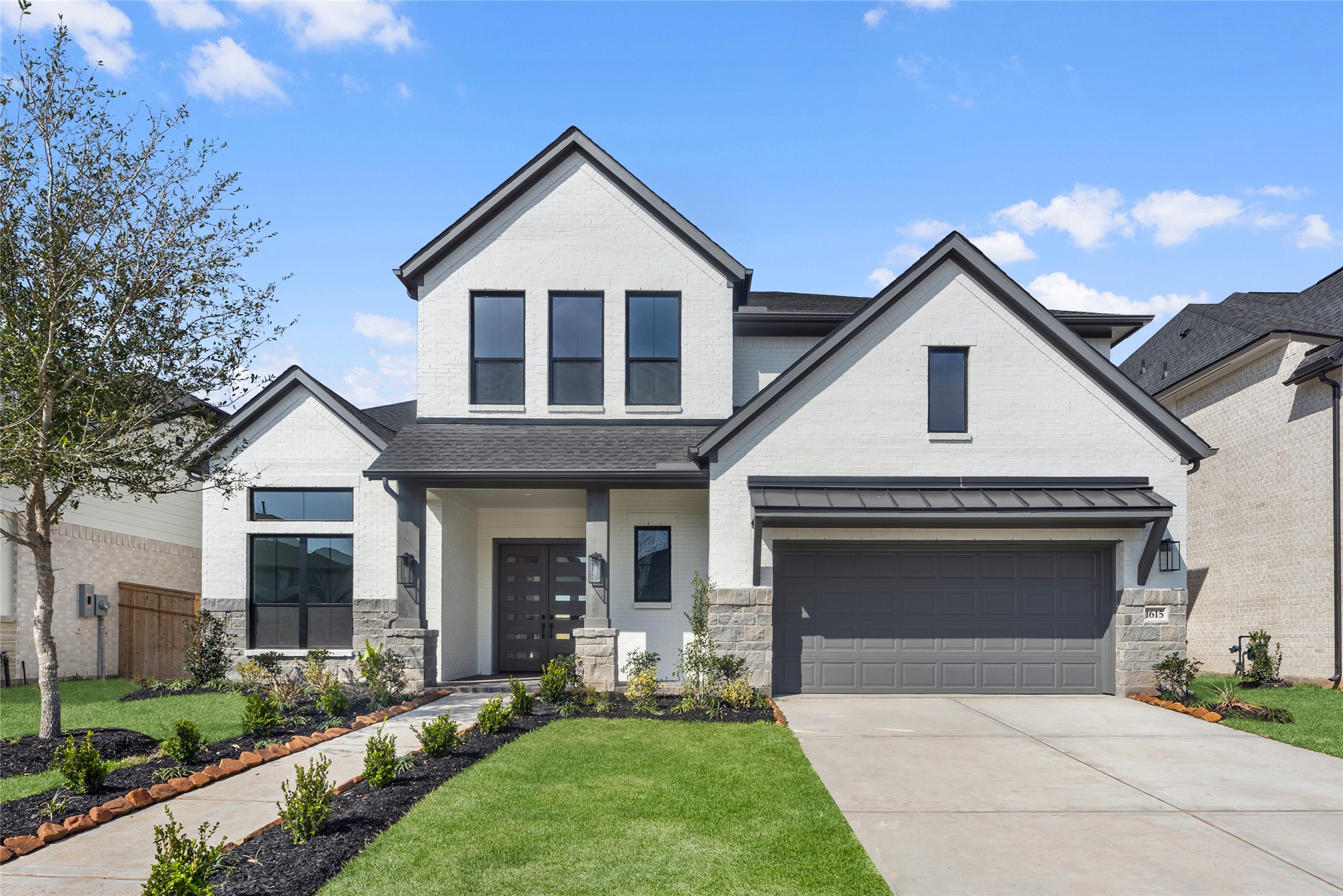 Move-In Ready! Westin Homes | Asher IX  New Construction. Grass is digitally enhanced.
