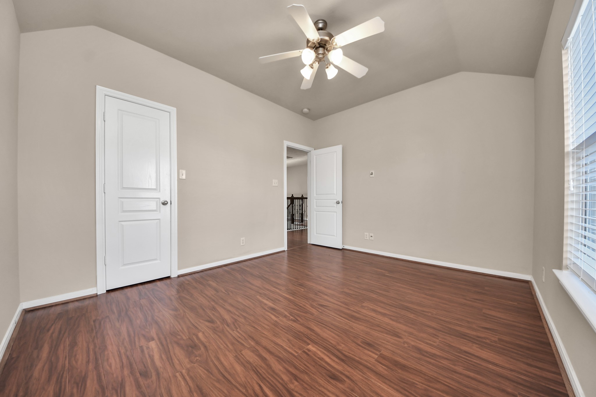 One of five bedrooms