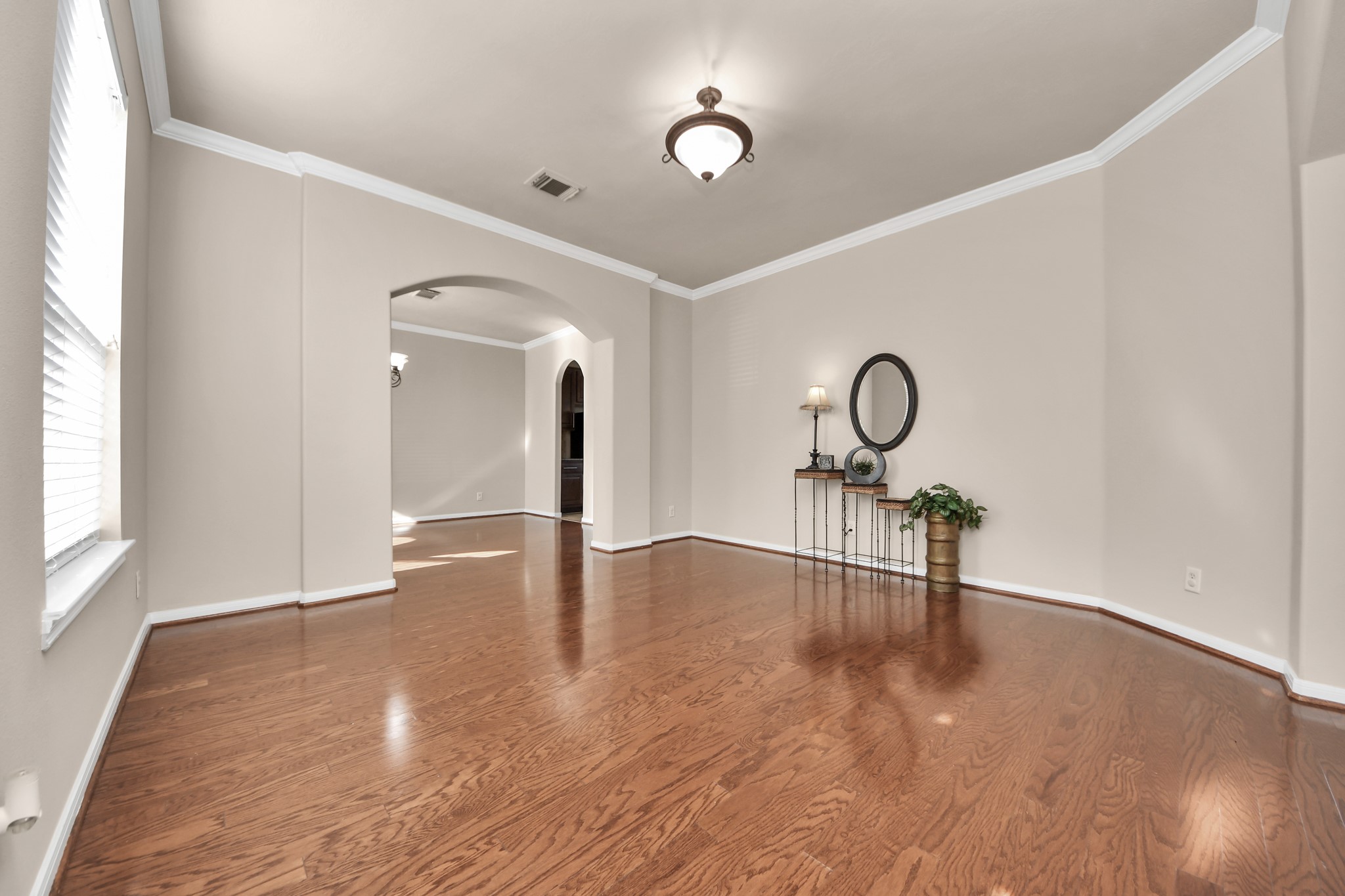 These living and dining spaces offer the ideal balance for both elegant hosting and relaxed everyday living.