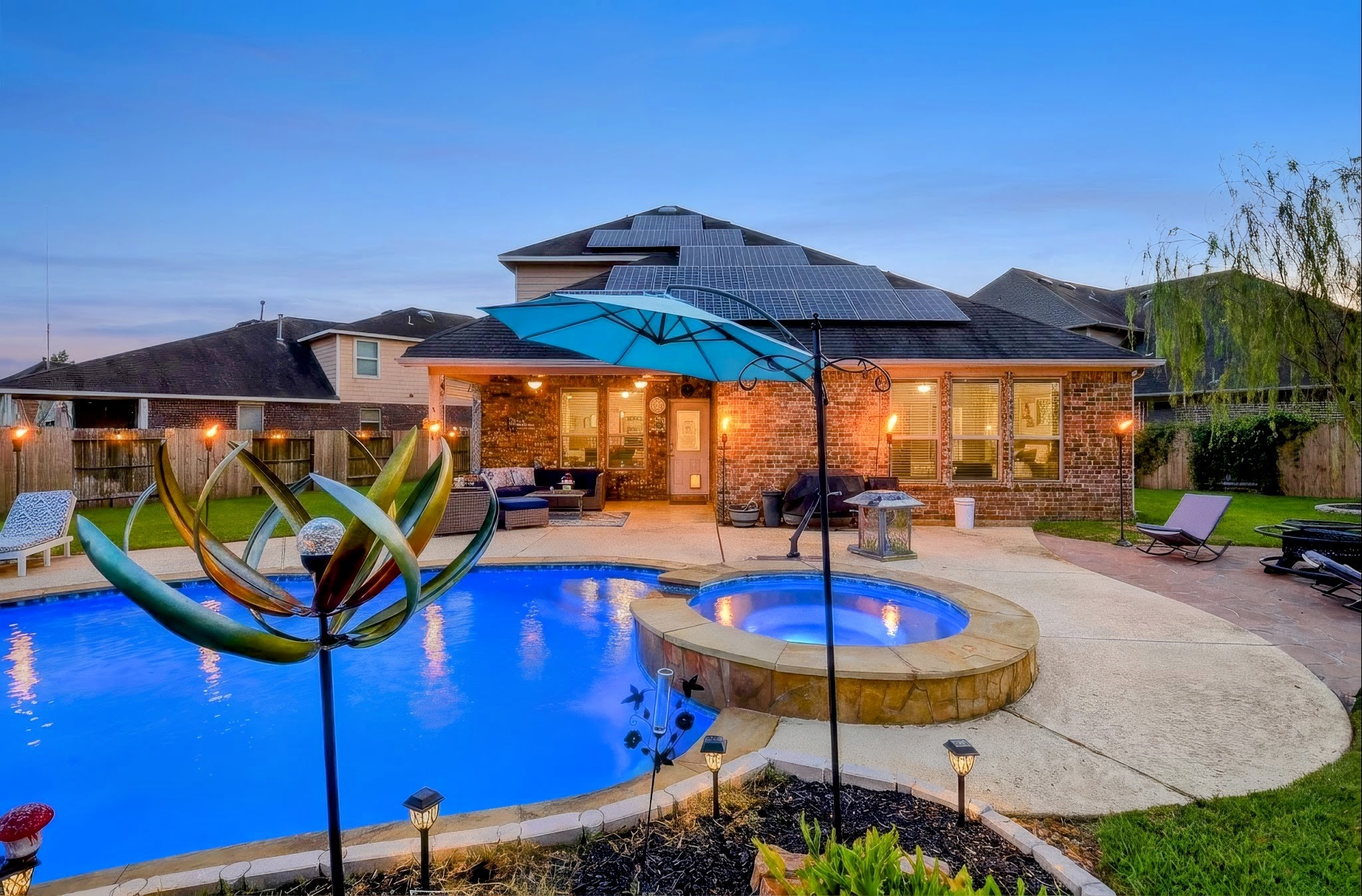 This is truly a backyard paradise in Cypress.