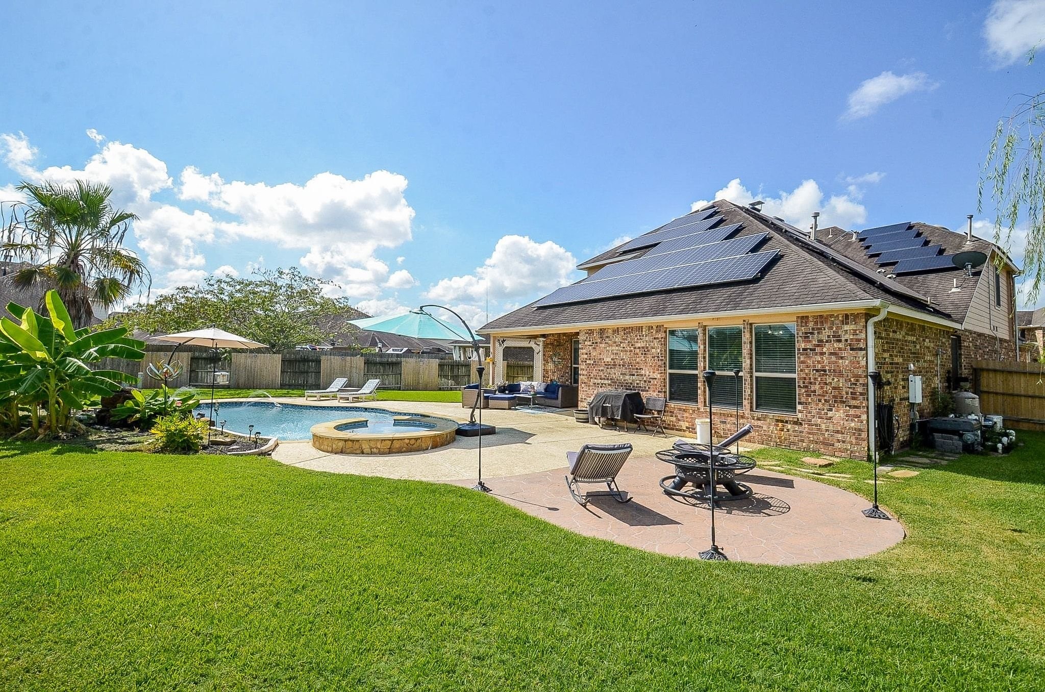 Solar panels will keep your utility bills low.