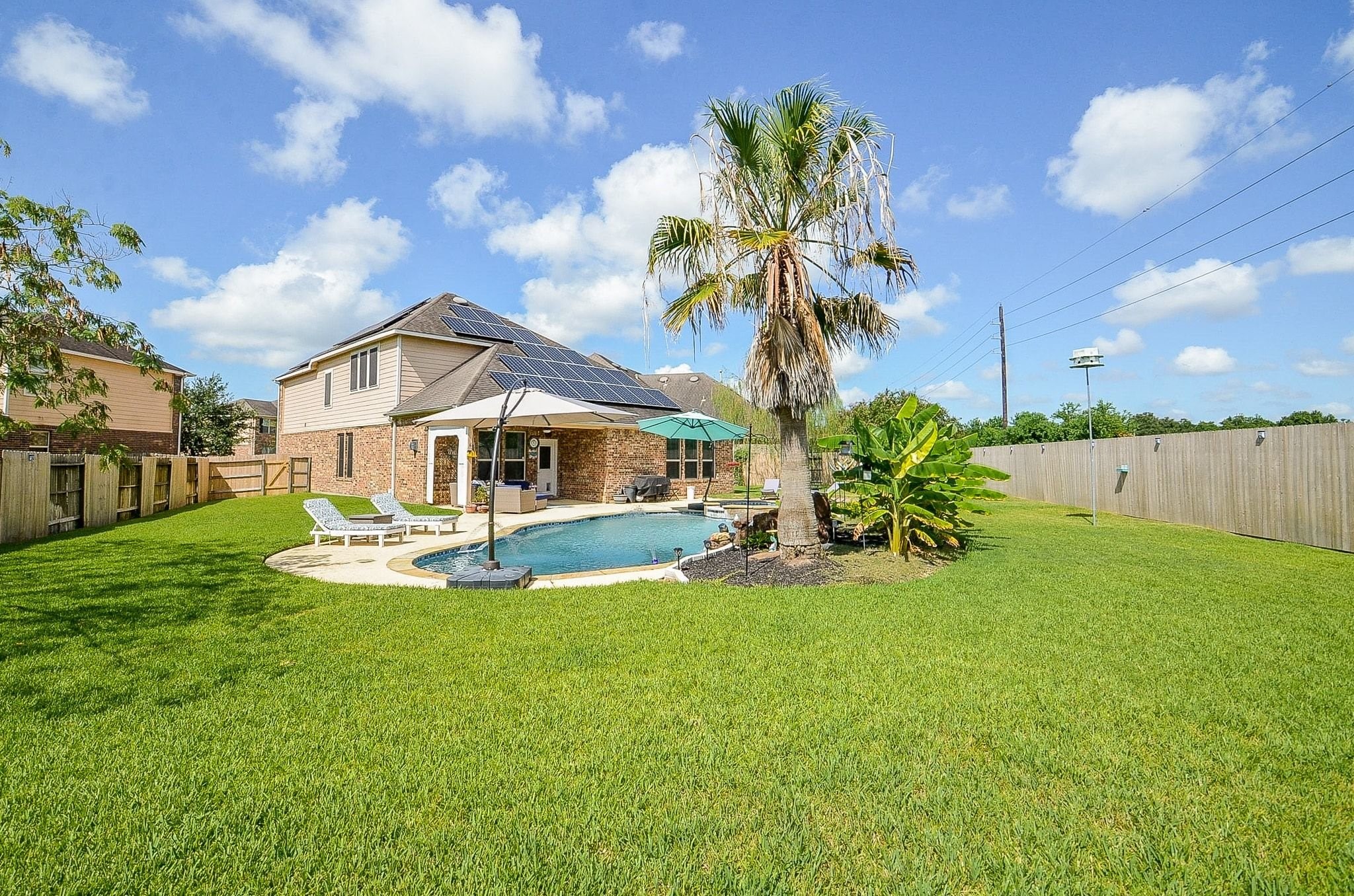 This home sits on one of the largest lots in the Cypress Landing neighborhood with new fencing.