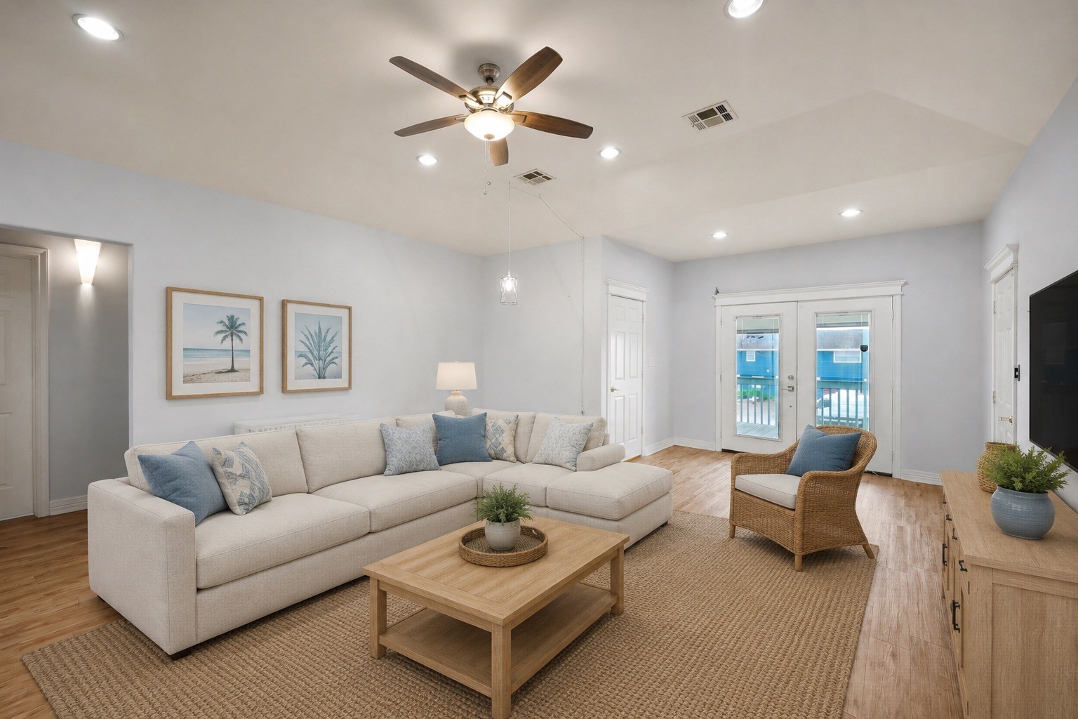 Living Room - view 2 - virtually staged