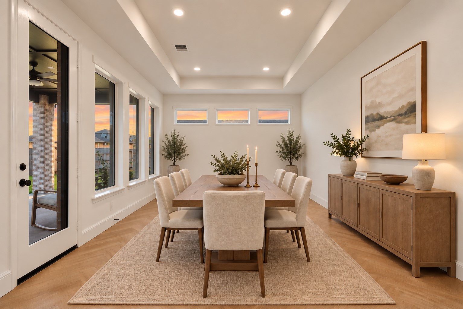 Dining Area off the Kitchen and Family Room