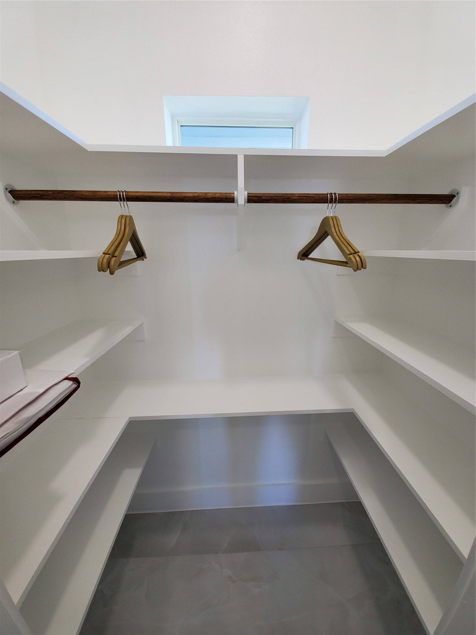 Primary walkin closet