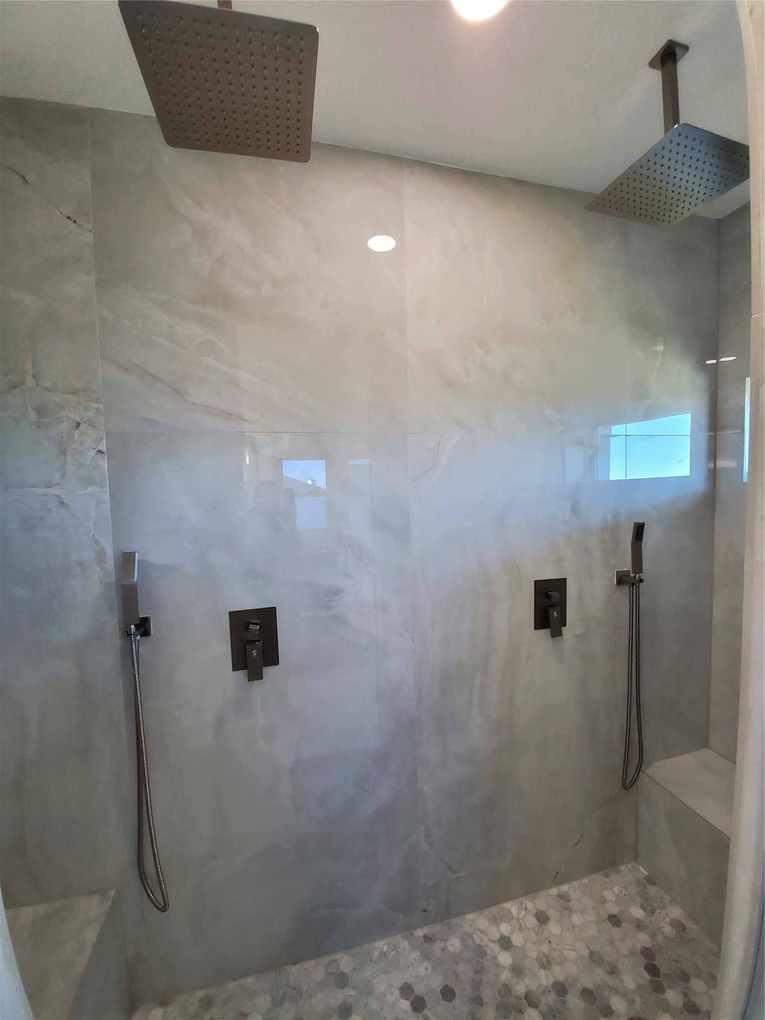 Primary bath walkin shower